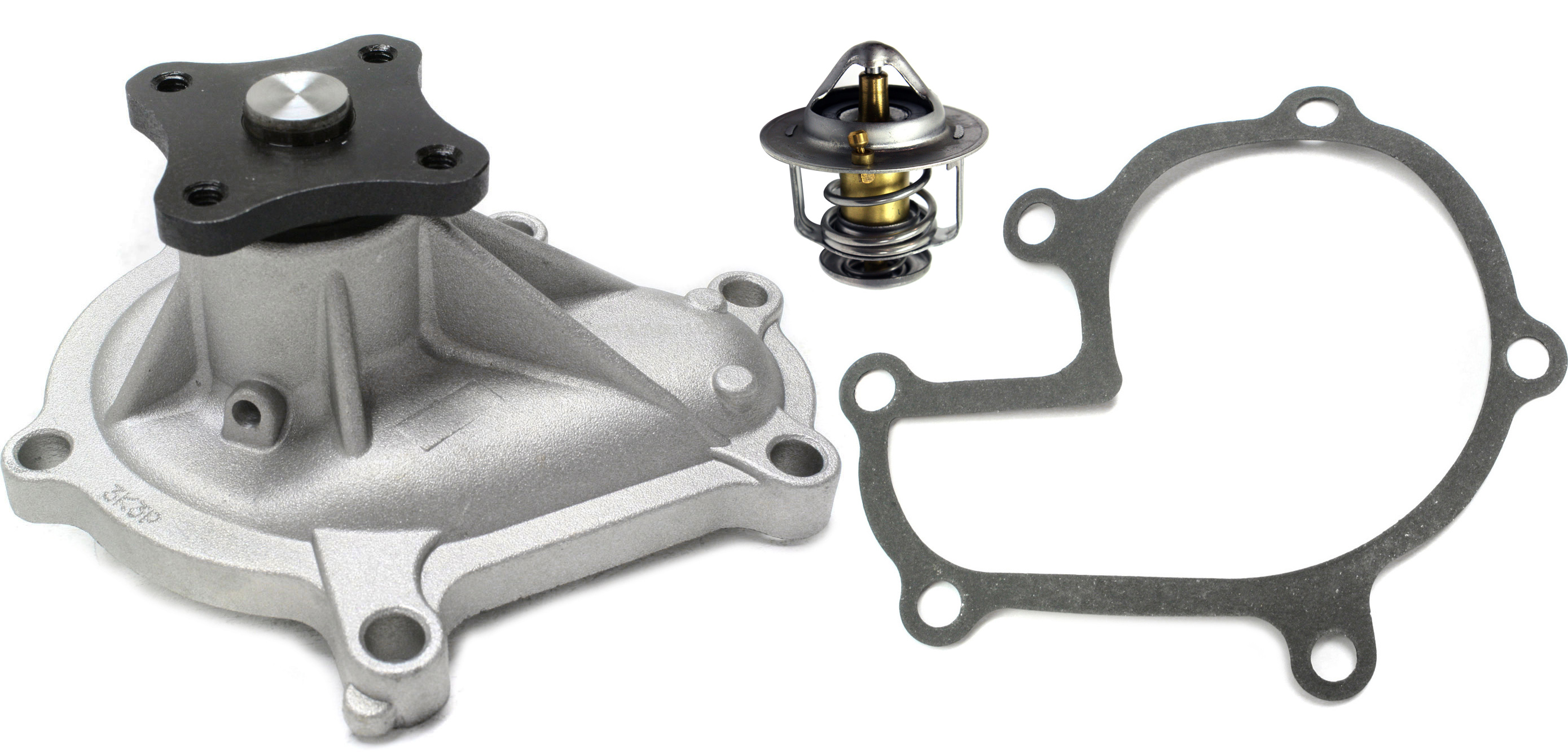 AM ALTIMA 98-01 WATER PUMP 2 pc kit with Thermostat SKU KIT 102617-18 Partslink SPL010456 OEM 210101E4Y0-212000C811