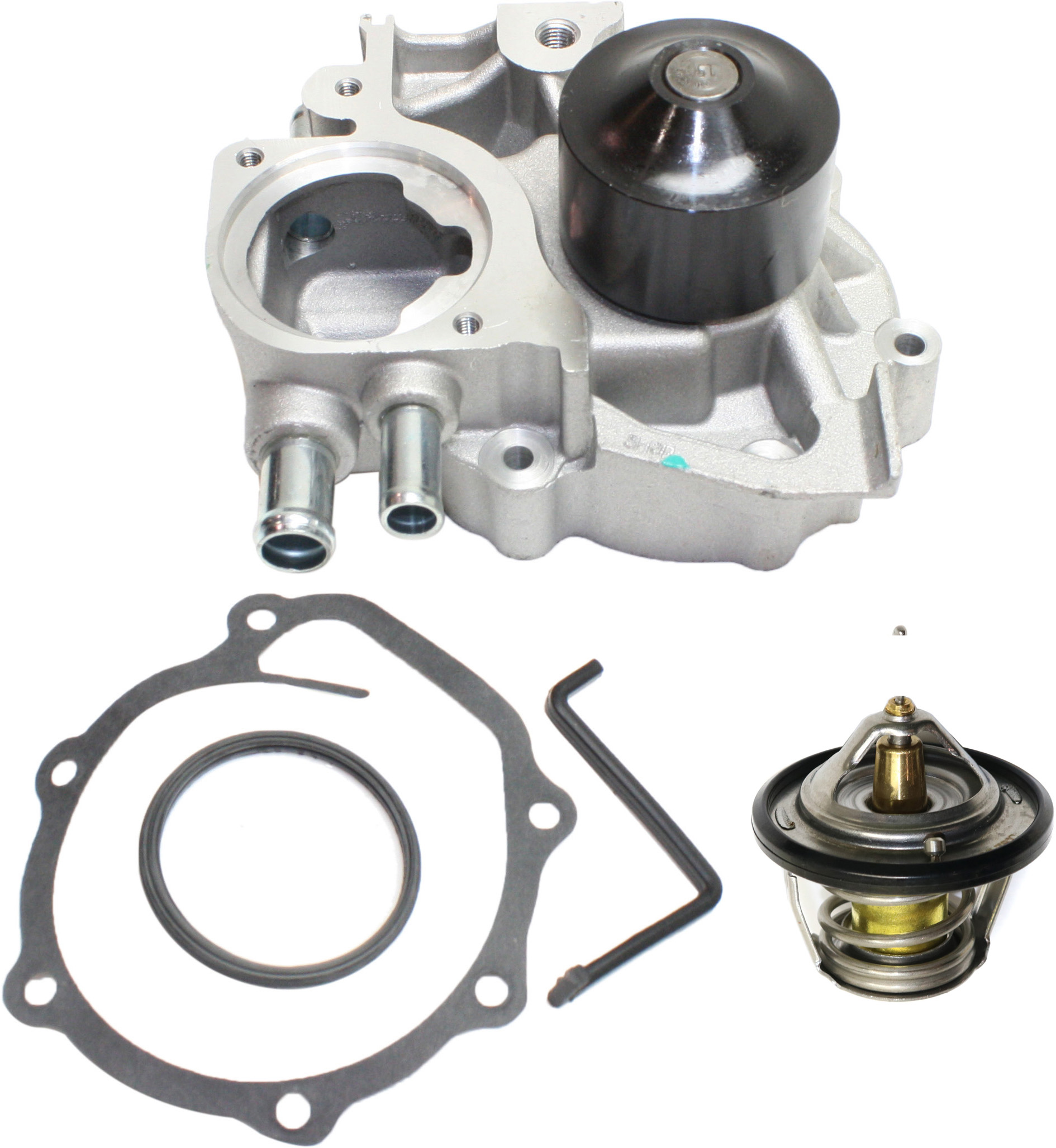 AM IMPREZA 02-11 WRX STI 15-15 WATER PUMP 2 pc kit with Thermostat SKU KIT 102617-31 OEM 2863-18813-20632-36215-42282-4