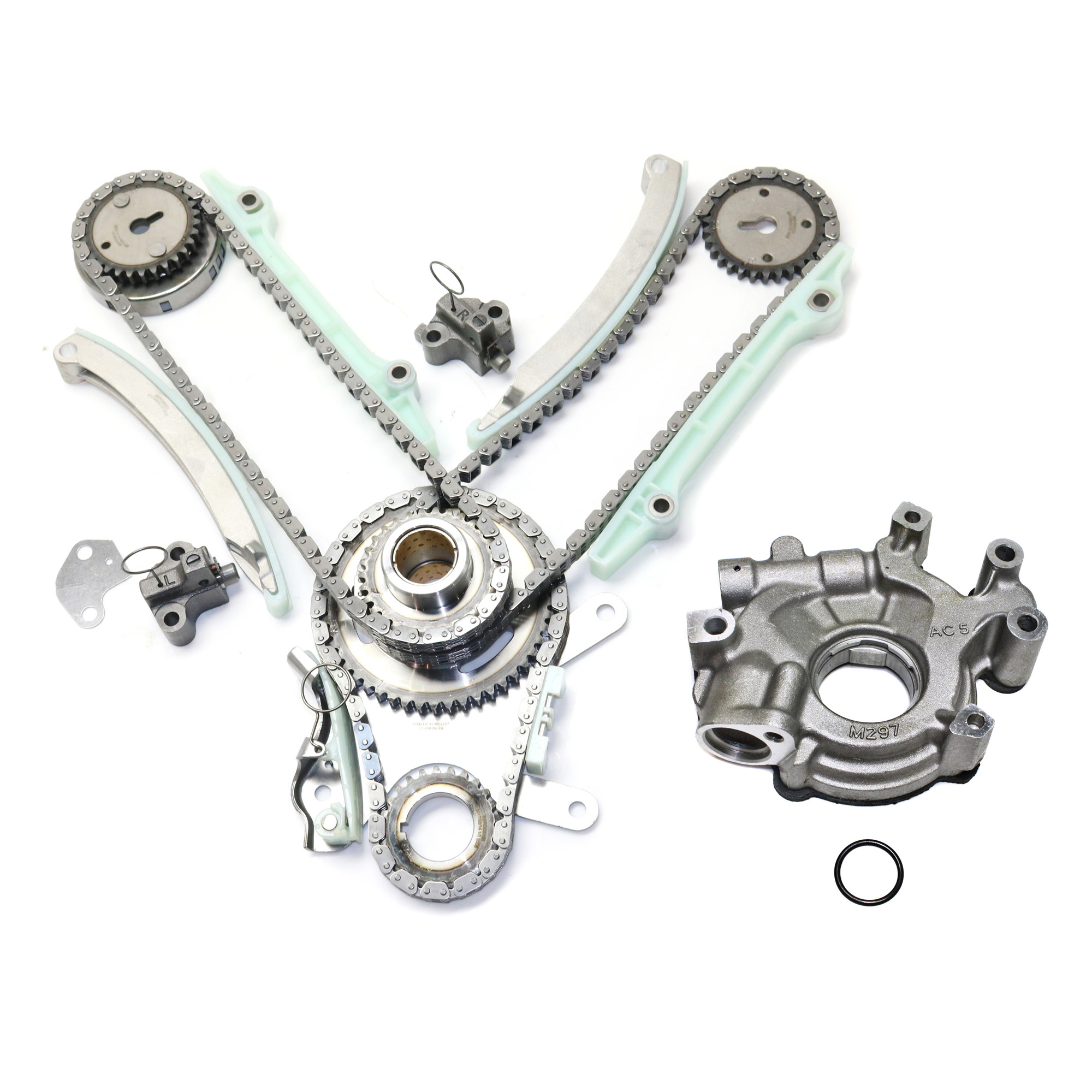 AM RAM 1500-03-04 TIMING CHAIN KIT 2 pc kit with Oil Pump SKU KIT 102713-01 OEM 90393SD 53020827