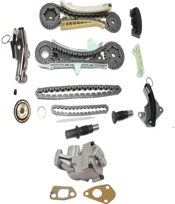 AM EXPLORER 97-04 RANGER 01-04 B4000-01-09 TIMING CHAIN KIT 2 pc kit with Gears with Oil Pump SKU KIT 102713-06