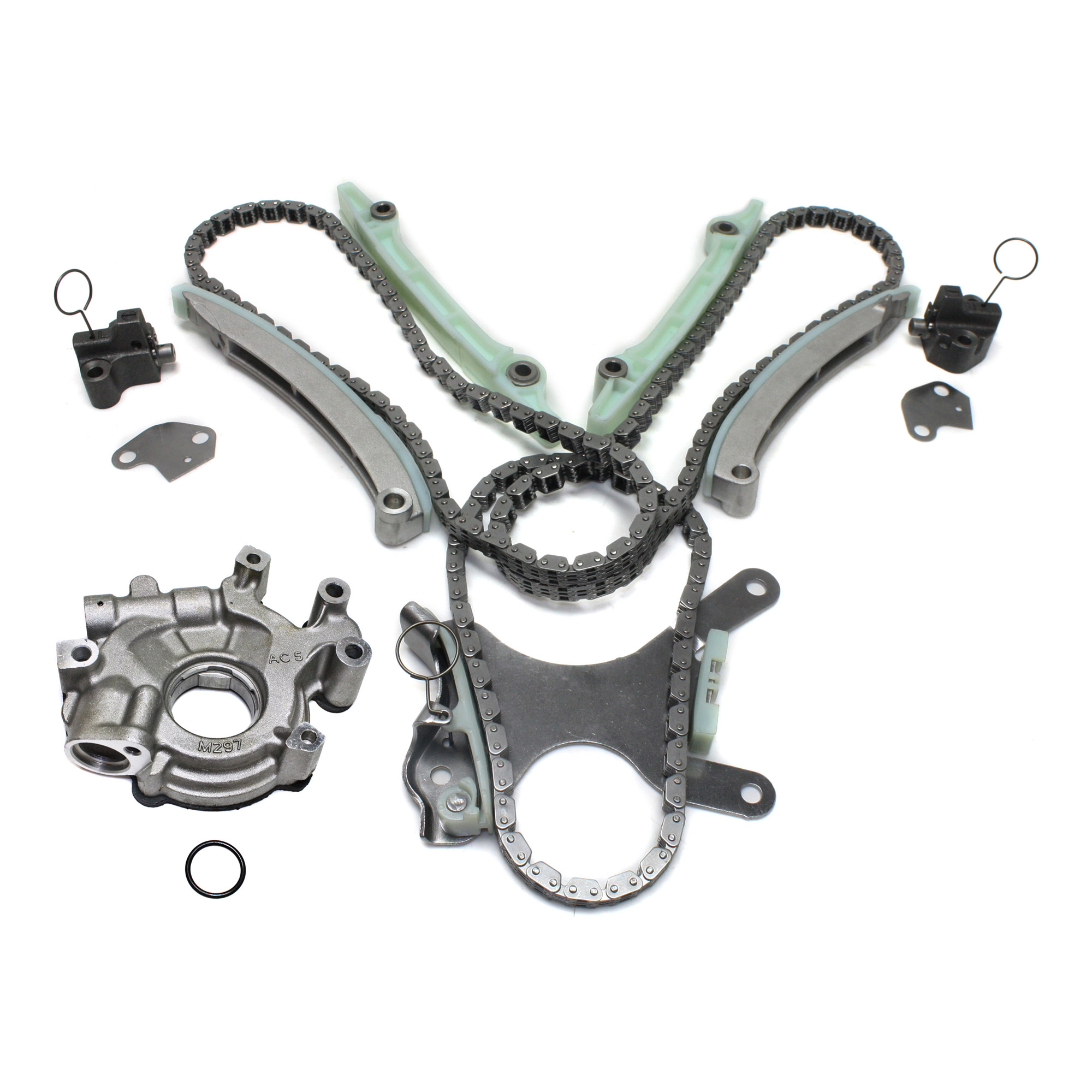 AM GRAND CHEROKEE 99-06 DURANGO 00-08 FRONT TIMING CHAIN KIT 2 pc kit with Oil Pump SKU KIT 102713-10 OEM 90393SX 53020827