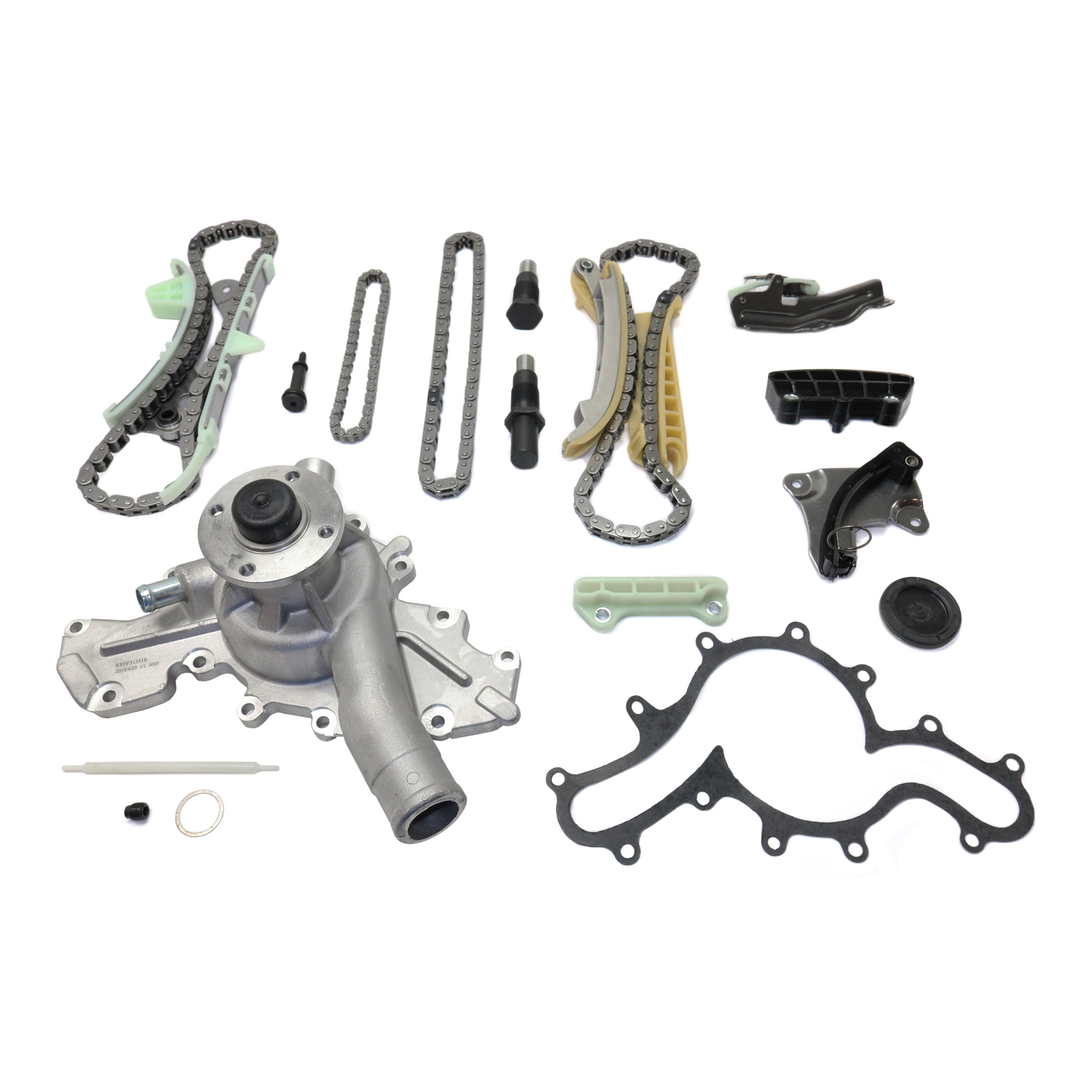 AM EXPLORER 97-06 MOUNTAINEER 98-09 TIMING CHAIN KIT SOHC 4.0L Engine 2 pc kit w Water Pump SKU KIT 102713-18 OEM TK428NG 20227-39166-42108-4327