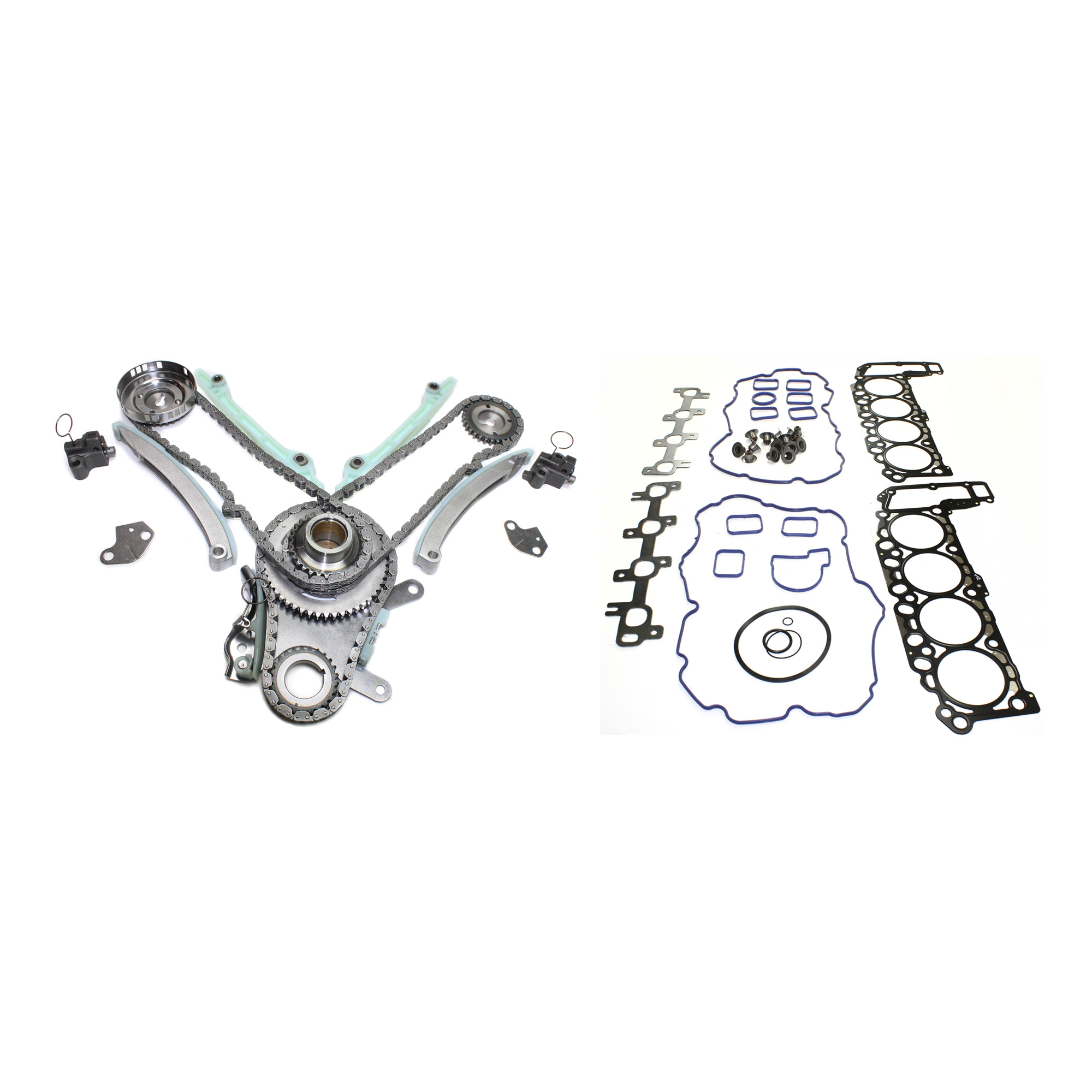 AM DAKOTA DURANGO RAM 1500-02-03 TIMING CHAIN KIT 2 pc kit w Cylinder Head Gasket SKU KIT 102713-38
