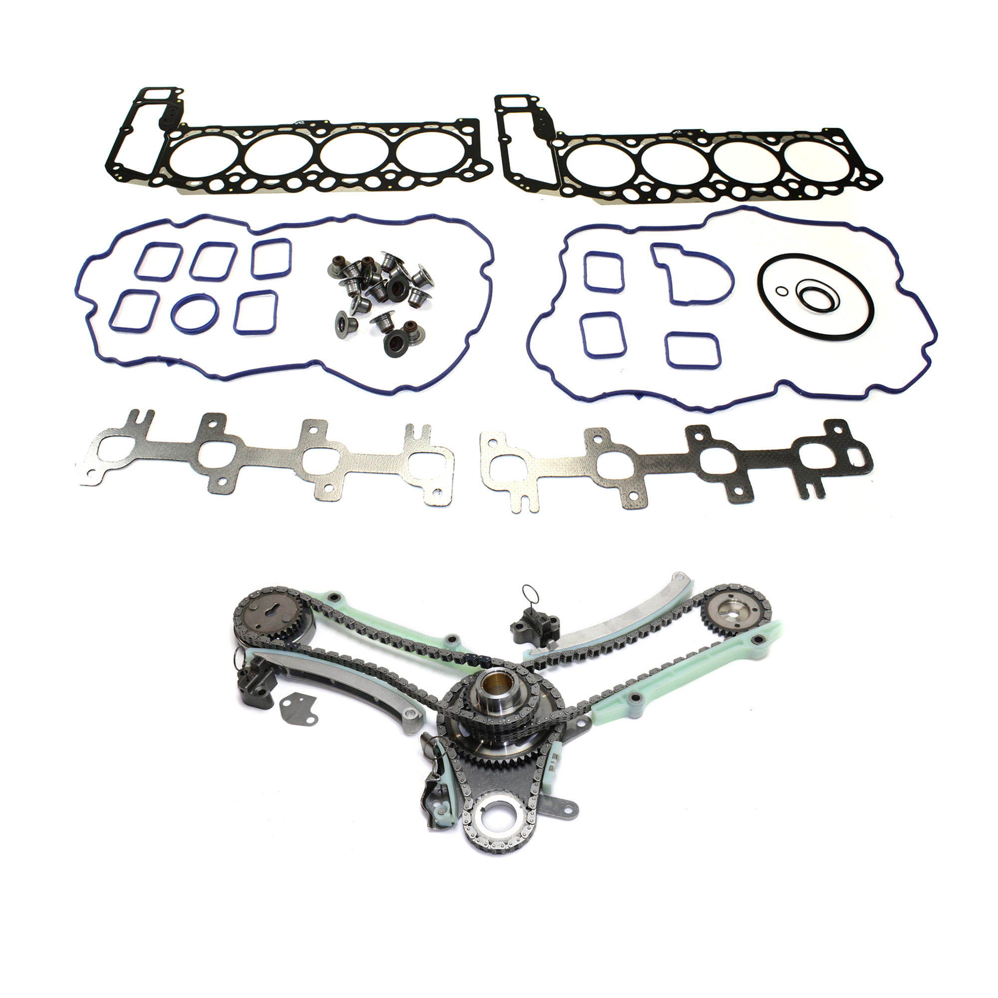 AM GRAND CHEROKEE 99-01 RAM 1500-02-02 TIMING CHAIN KIT 2 pc kit w Cylinder Head Gasket SKU KIT 102713-48