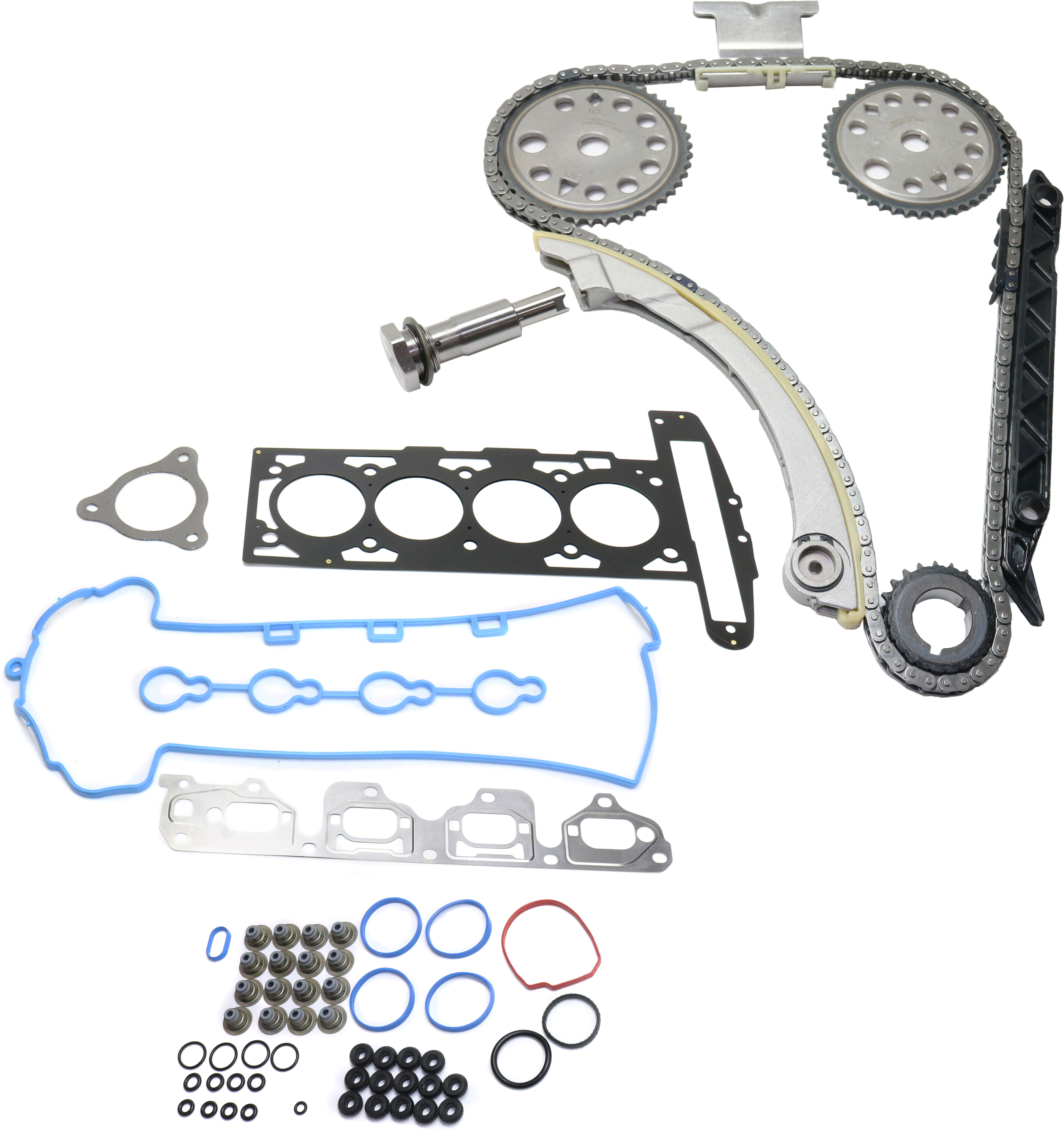 AM GRAND AM 02-05 MALIBU 04-08 TIMING CHAIN KIT 2 pc kit 4 Cyl 2.2L Engine w Cylinder Head Gasket SKU KIT 102713-50
