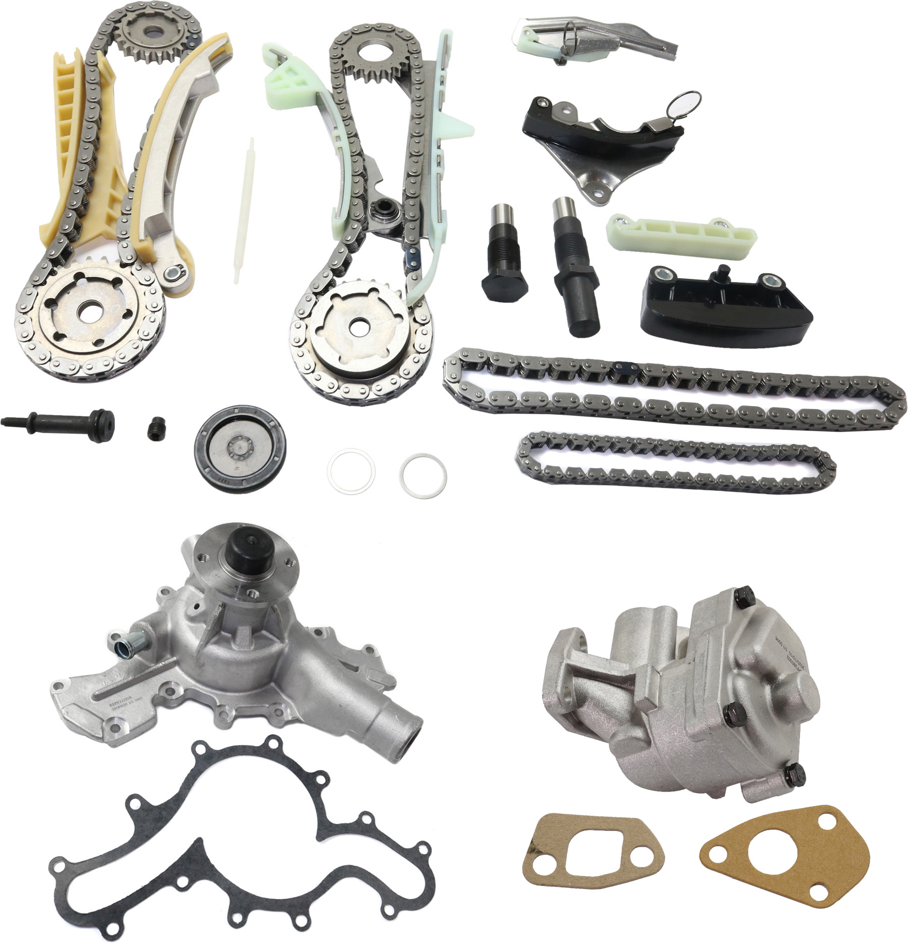 AM EXPLORER 97-04 RANGER 01-04 B4000-01-09 TIMING CHAIN KIT SOHC 4.0L Engine 3 pc kit w Oil Pump and Water Pump SKU KIT 102713-66 OEM 20227-39166-42108-43279-58543