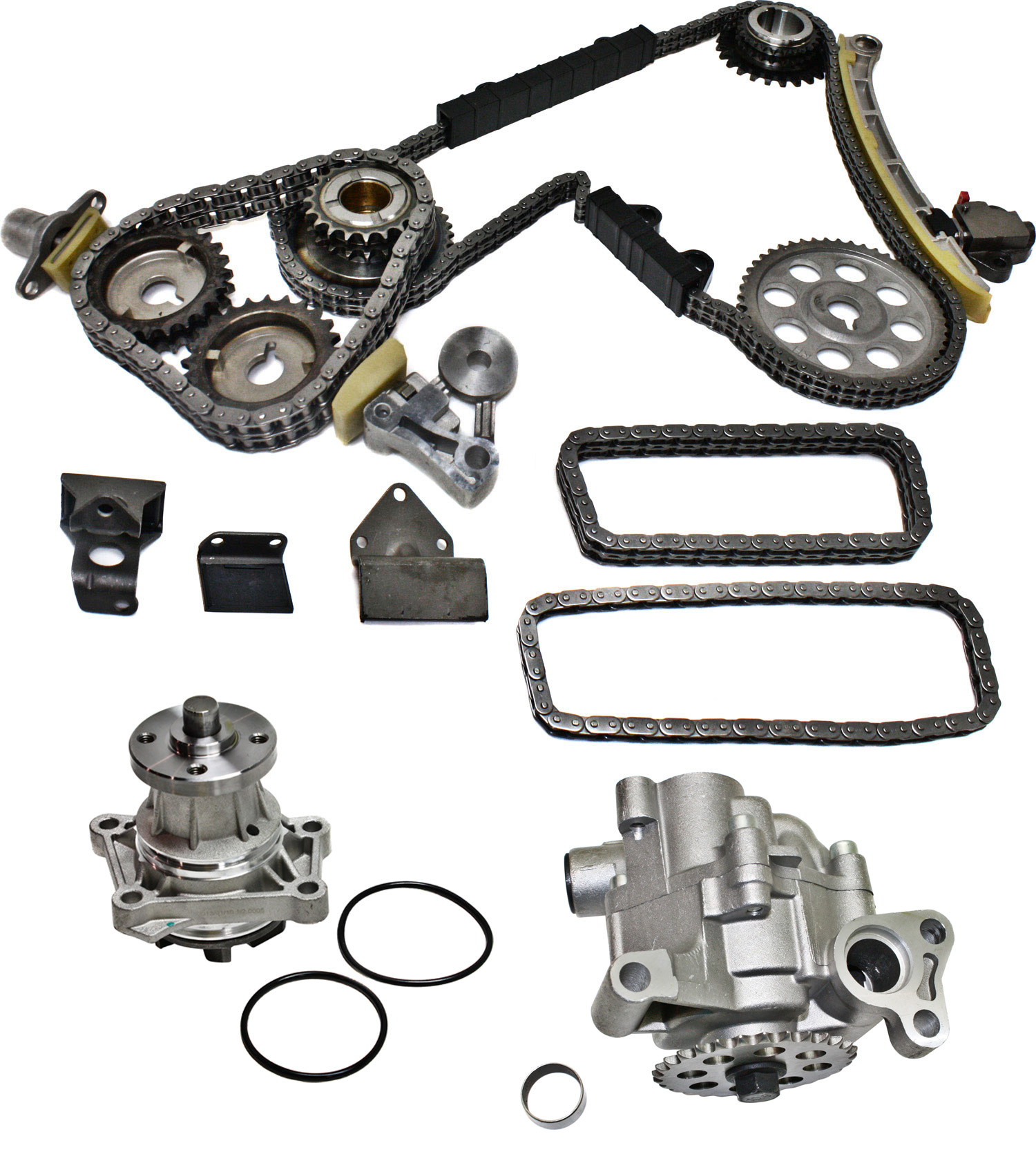 AM GRAND VITARA 99-05 XL 7-02-06 TIMING CHAIN KIT 3 pc kit with Oil Pump and Water Pump SKU KIT 102713-75 OEM 19325-20767-26385-42285-96175