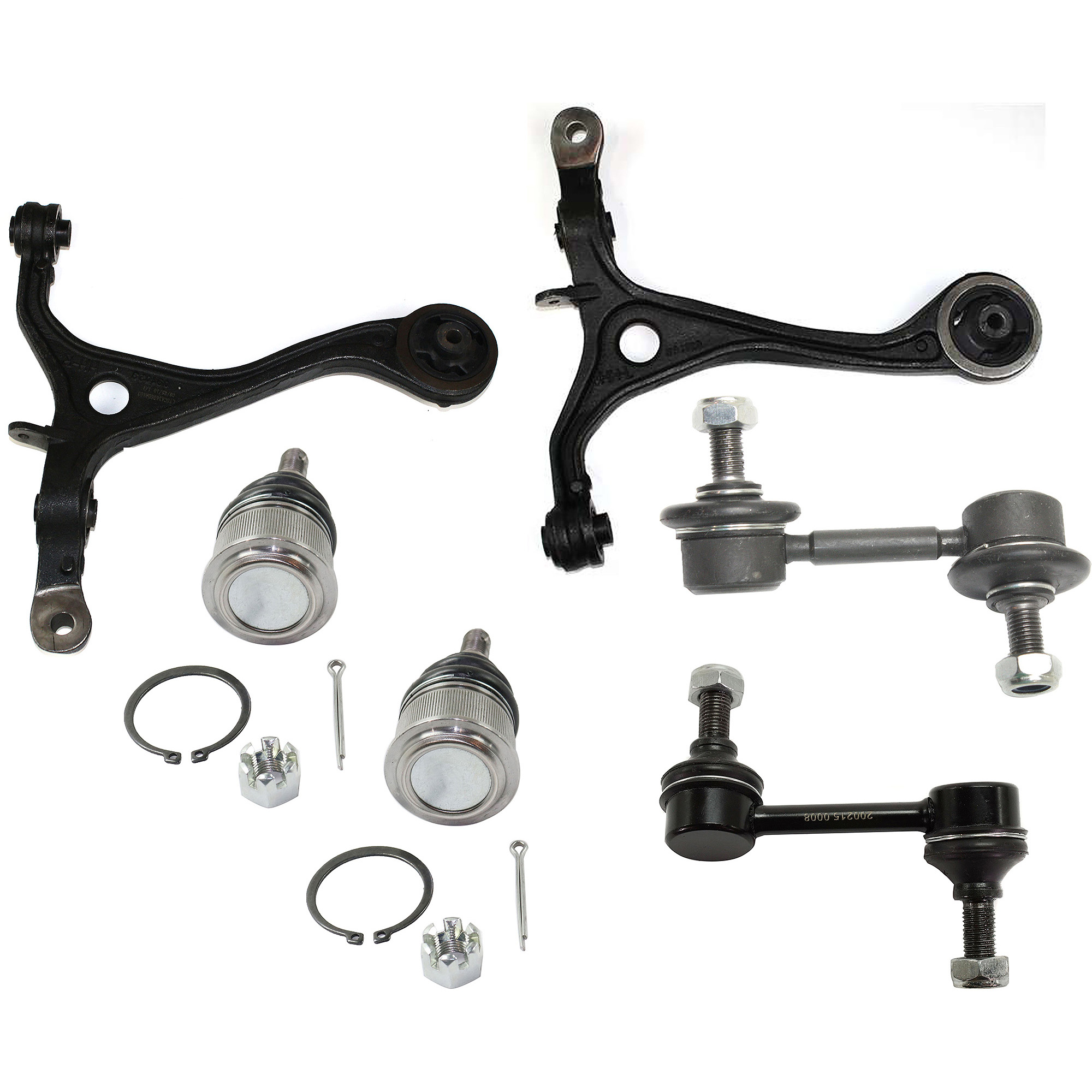 AM ACCORD 03-03 TSX 04-08 FRONT SUSPENSION KIT RH AND LH 6 pc kit with Ball Joints Control Arms and Sway Bar Links SKU KIT 102822-14 OEM 1016526-2601662-2601797-505