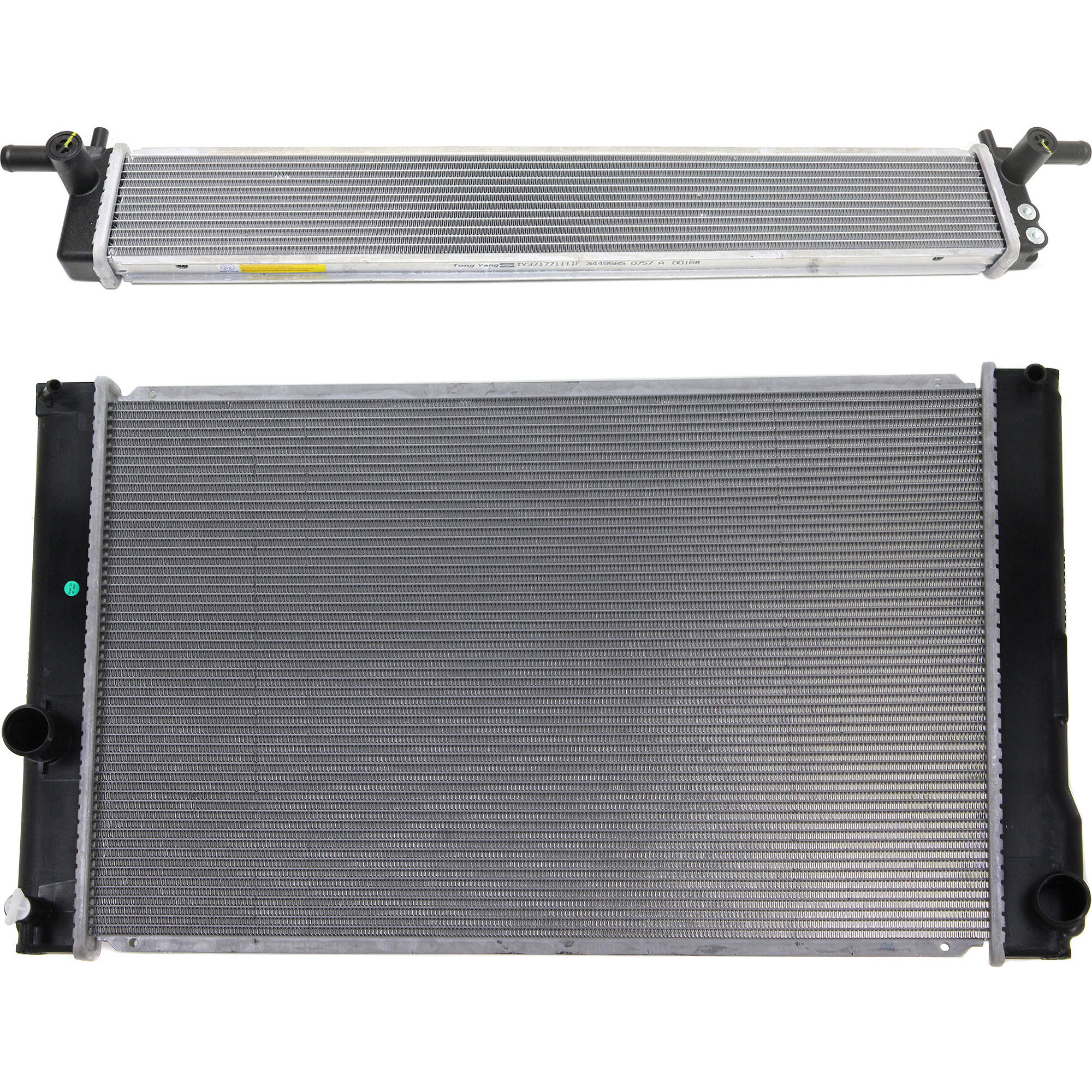 AM CT200H 11-15 RADIATOR 2 pc kit with Inverter Cooler SKU KIT 102822-16 Partslink TO3010325 LX3011104 OEM 1640037230 G901076011