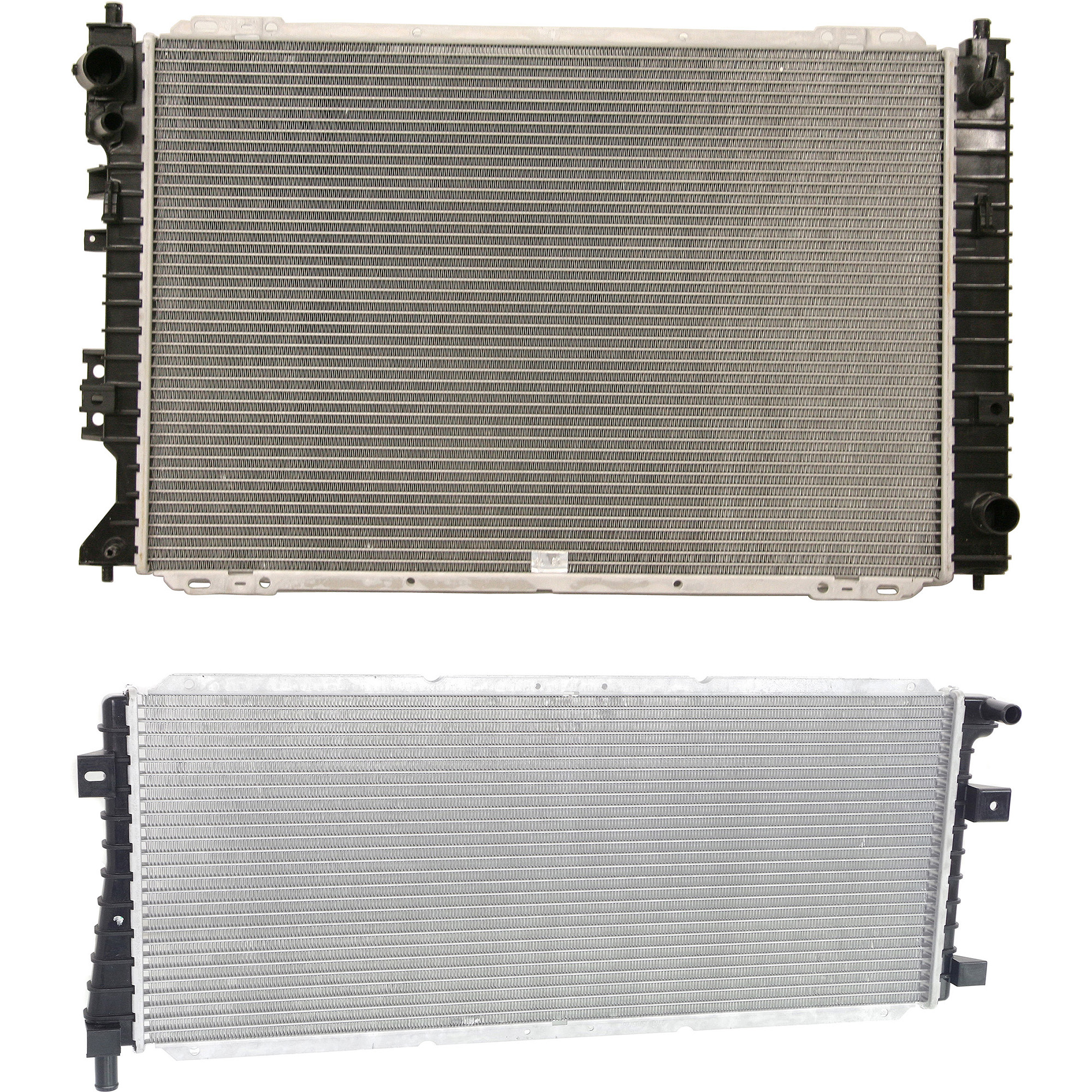 AM ESCAPE 05-08 RADIATOR 2 pc kit 2.3L Eng. with Inverter Cooler SKU KIT 102822-17 Partslink FO3010266 FO3010267 OEM 6M6Z8005A 6M6Z8005B