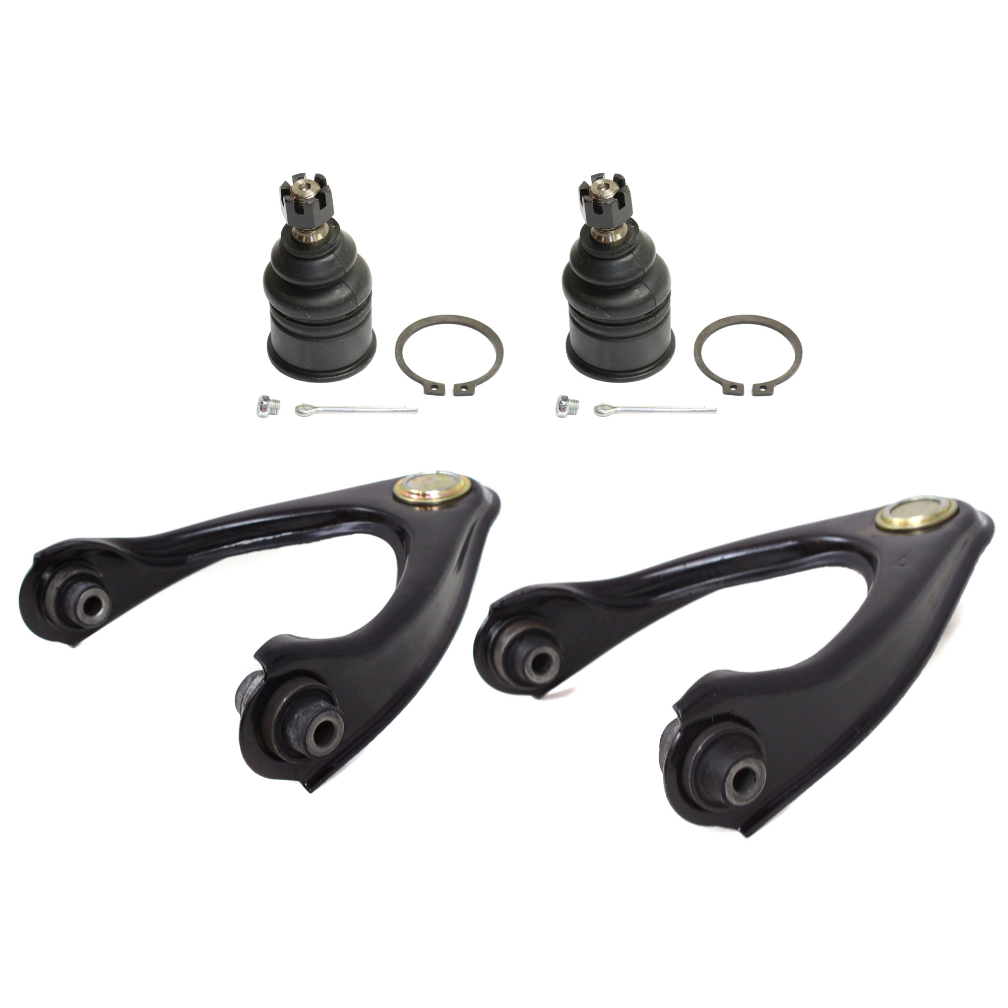 AM CIVIC 96-00 EL 97-00 FRONT CONTROL ARM KIT RH AND LH Upper w ball joint s 4 pc Kit with Ball Joint SKU KIT 102914-04 OEM 104216-254007-1014786-2601427