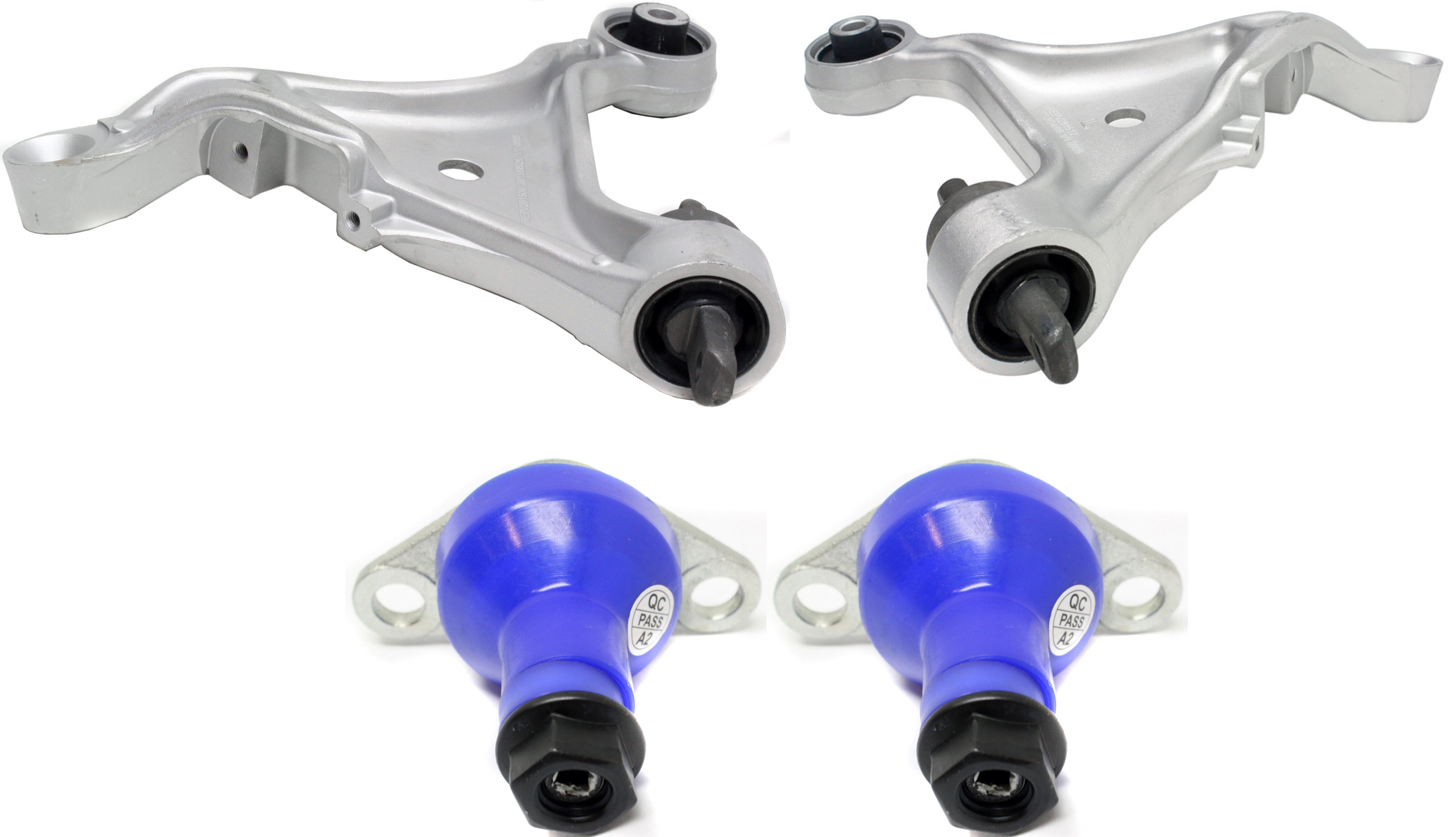 AM V70-02-07 FRONT CONTROL ARM KIT RH AND LH Lower w ball joint s 4 pc Kit with Ball Joint SKU KIT 103113-02 OEM 274186-274193-274524-274544-27