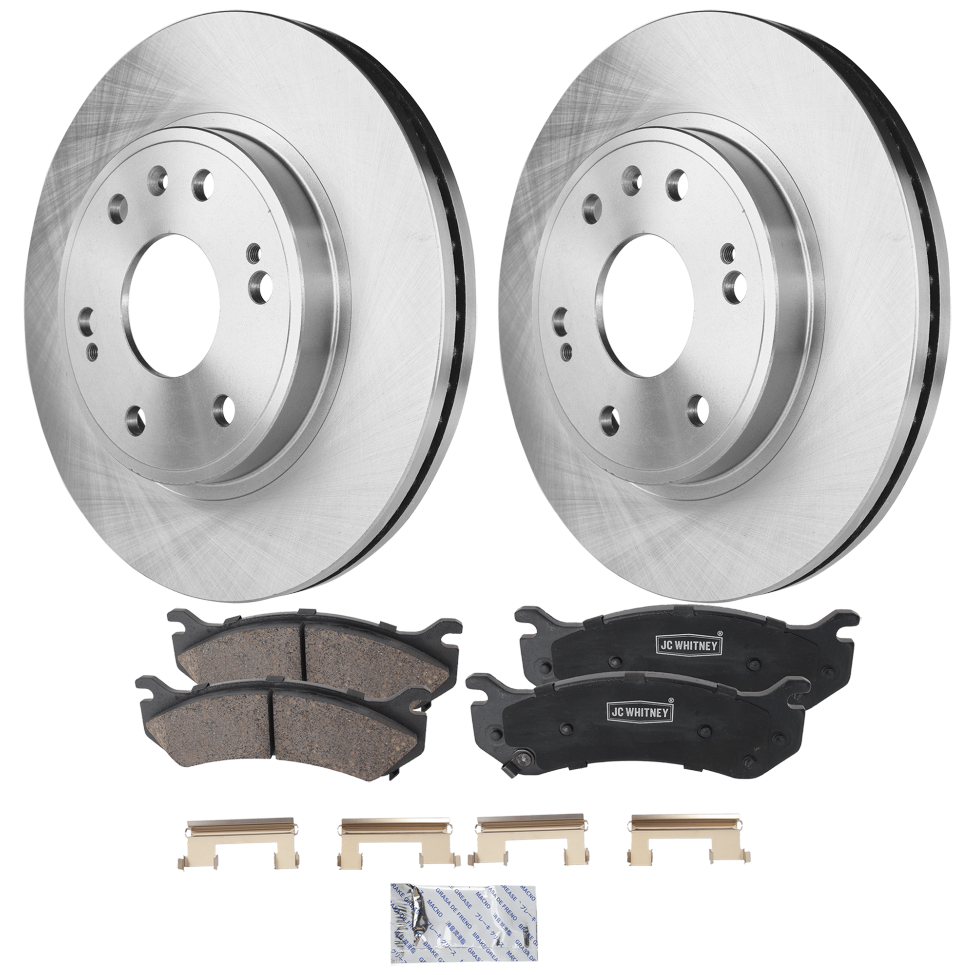 AM SILVERADO 1500 CLASSIC 07-07 SILVERADO 1500-06-06 FRONT BRAKE DISC AND PAD KIT 2 Wheel Set Plain Surface Vented 6 Lugs SKU KIT 103125 GD030 OEM 88963556-15886462-18026217-180