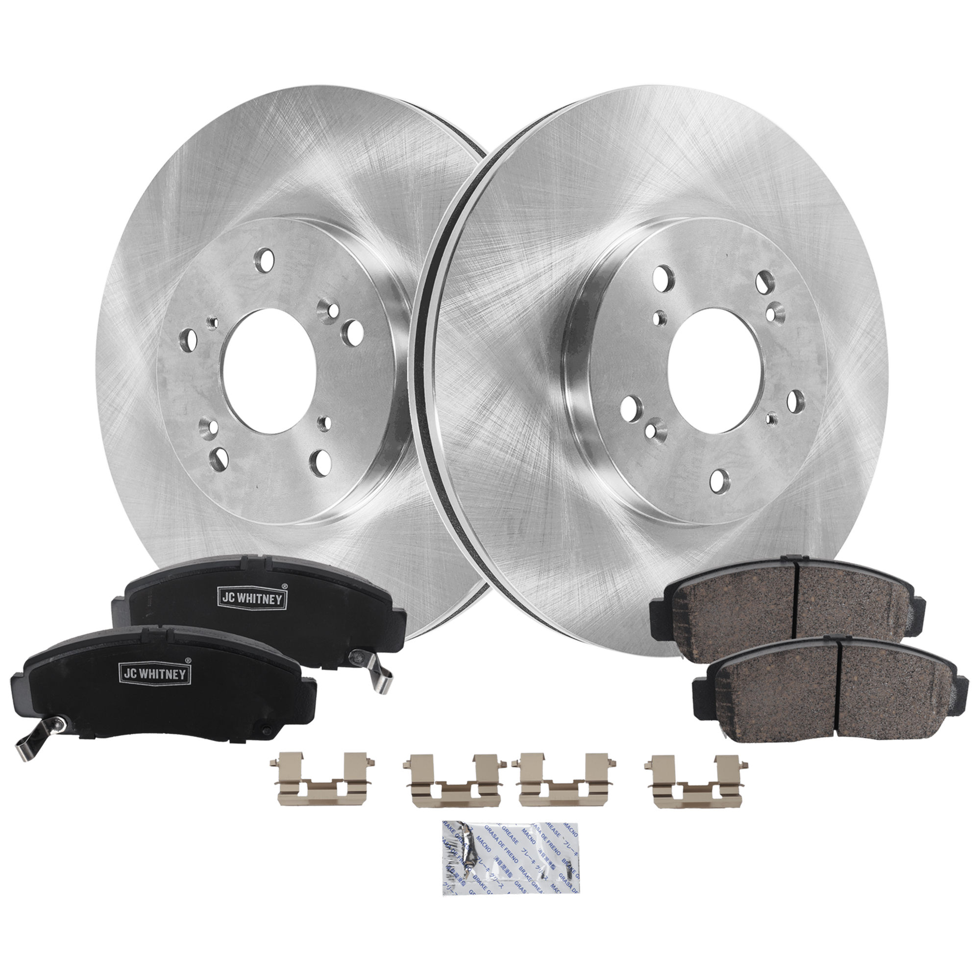 AM TL 99-08 ACCORD 03-10 TSX 04-10 CL 01-03 FRONT BRAKE DISC AND PAD KIT 2 Wheel Set Plain Surface Vented 5 Lugs SKU KIT 103125 GD077 OEM 45251S0X000-45022S0KA00-45022S