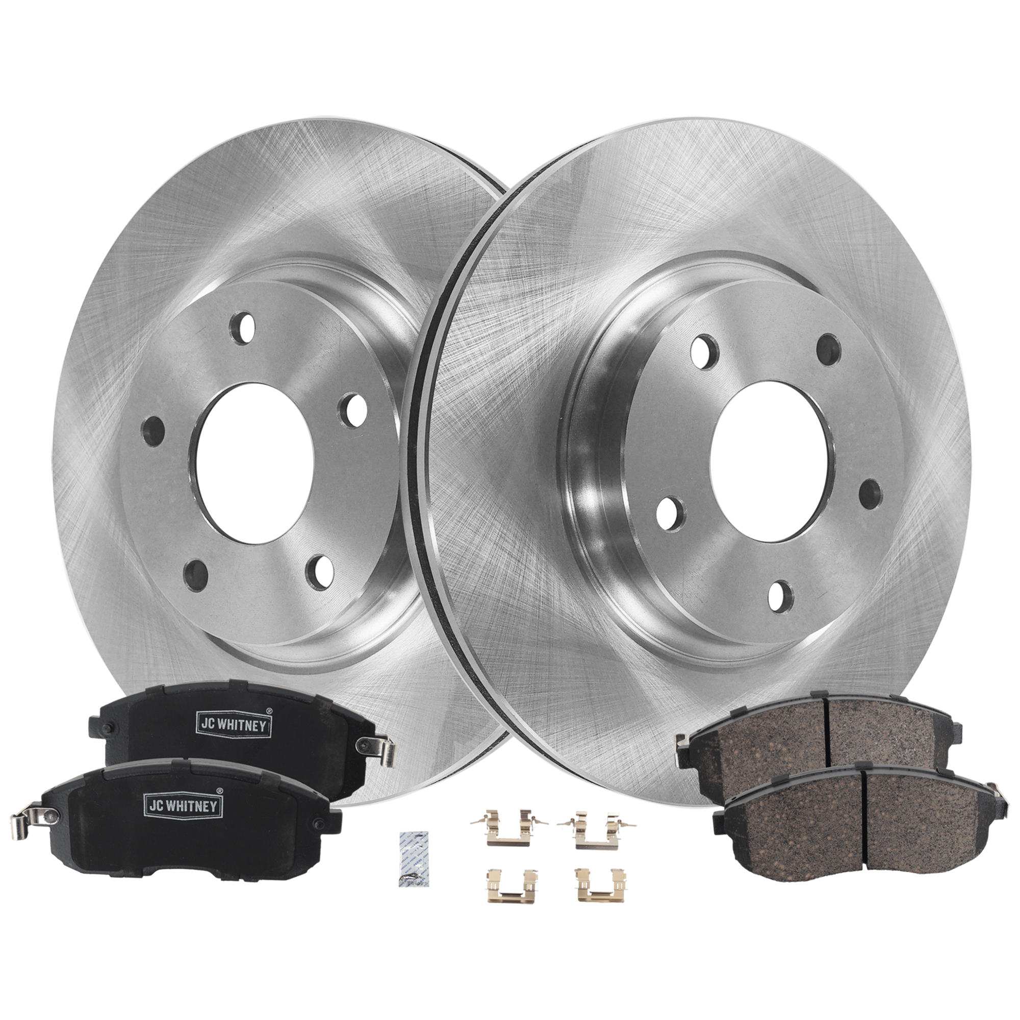 AM MAXIMA 02-02 FRONT BRAKE DISC AND PAD KIT 2 Wheel Set Plain Surface Vented 5 Lugs SKU KIT 103125 GD110 OEM 402069Y000-4214052100-402063Z6