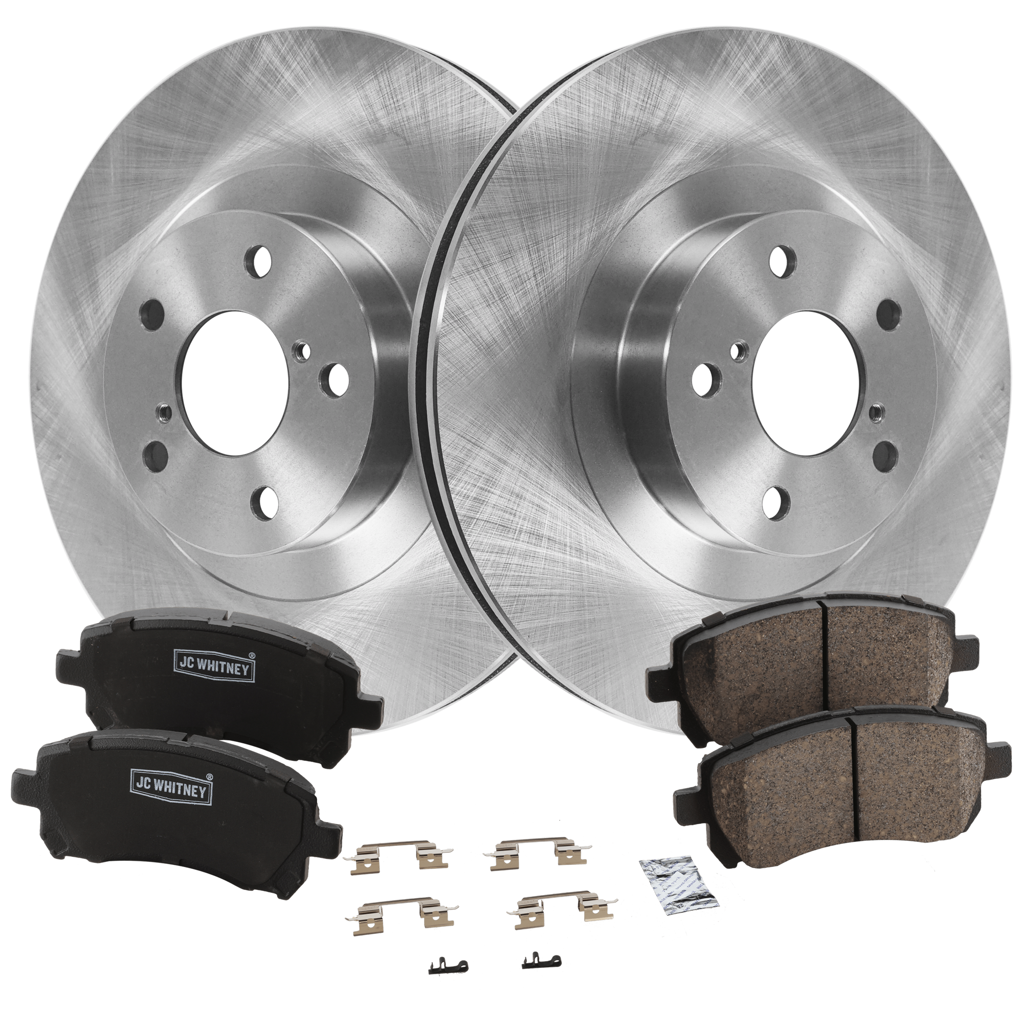 AM LEGACY 02-02 OUTBACK 01-01 FRONT BRAKE DISC AND PAD KIT 2 Wheel Set Plain Surface Vented 5 Lugs SKU KIT 103125 GD126 OEM 26300AE060-26310AC040-26310AC0