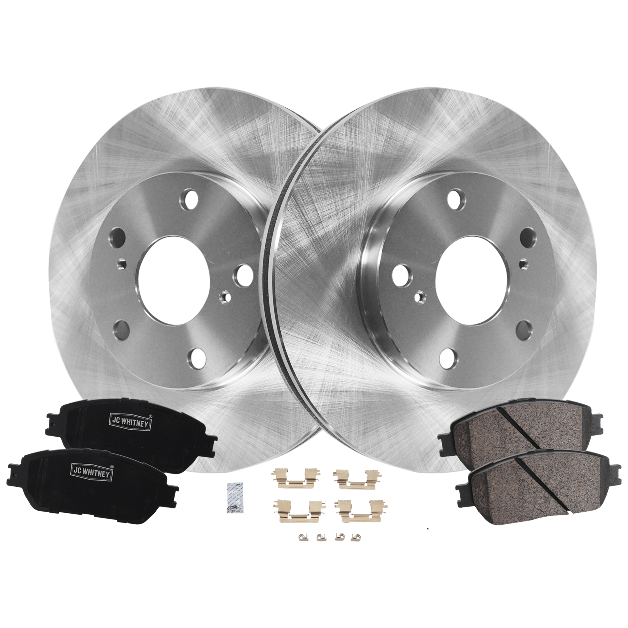 AM CAMRY 05-05 FRONT BRAKE DISC AND PAD KIT 2 Wheel Set Plain Surface Vented 5 Lugs SKU KIT 103125 GD137 OEM 4351233070-0446533270-04465332