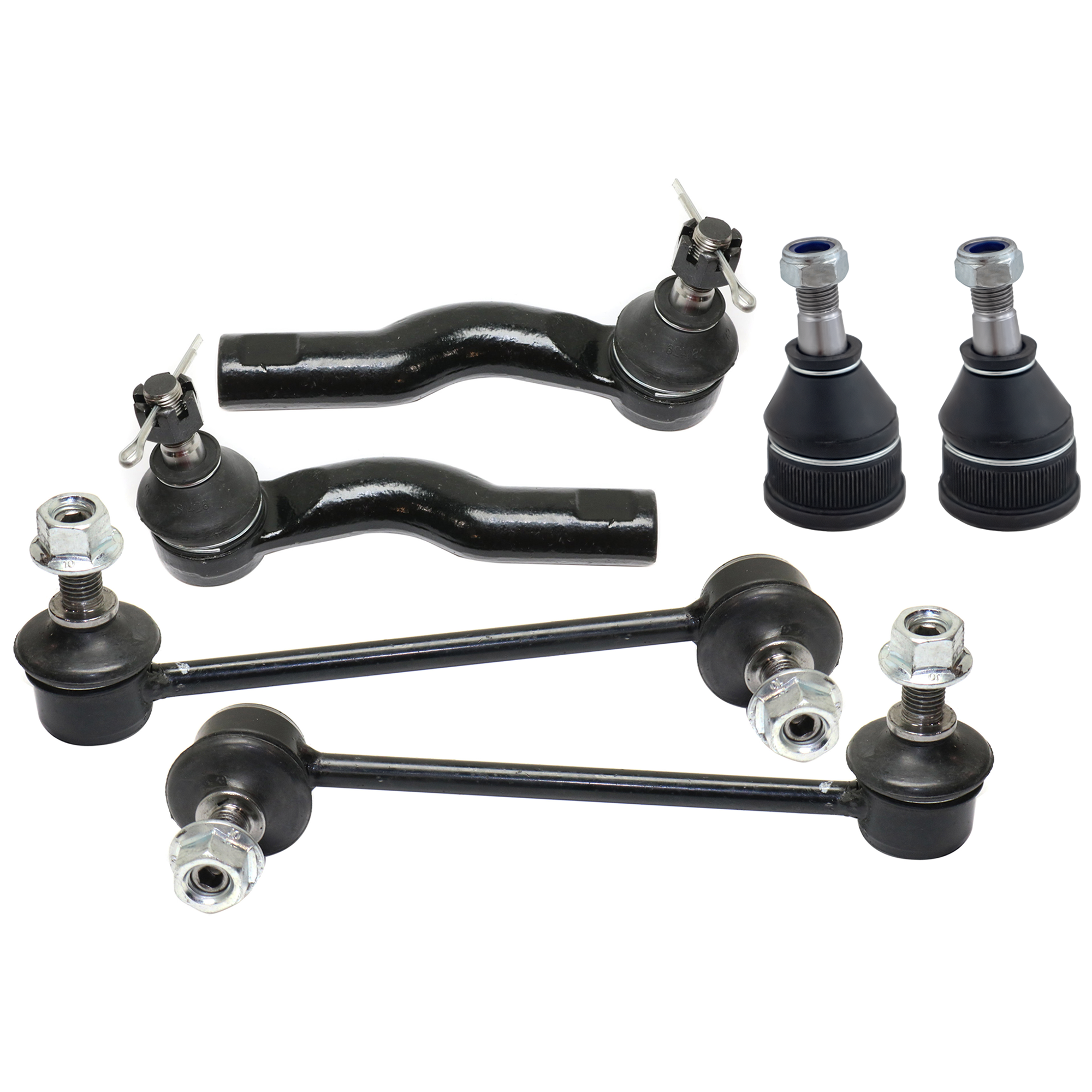 AM FUSION 06-09 FRONT SUSPENSION KIT RH AND LH 6 pc kit with Ball Joints Sway Bar Links and Tie Rod Ends SKU KIT 110117-16 OEM GJ6A34540-1014976-1880251-2651