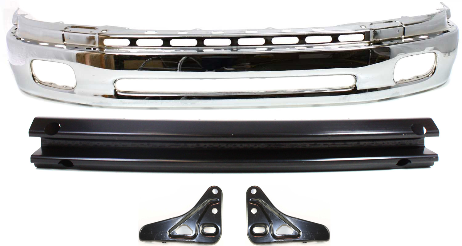 AM TUNDRA 00-02 FRONT BUMPER Lower 4 pc kit with Bumper Reinforcement and Bumper Brackets SKU KIT 110217-07 Partslink TO1002170 TO1066127 TO1067127 TO1006168 OEM 521010C020-521420C010-521410C0