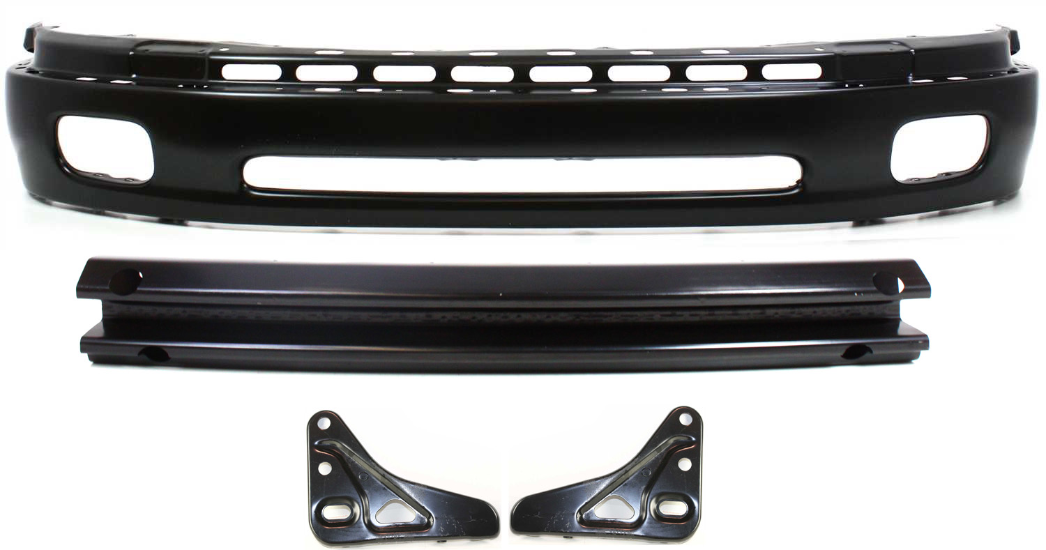 AM TUNDRA 00-03 FRONT BUMPER Lower 4 pc kit with Bumper Reinforcement and Bumper Brackets SKU KIT 110217-08 Partslink TO1002171 TO1066127 TO1067127 TO1006168 OEM 521010C010-521420C010-521410C0
