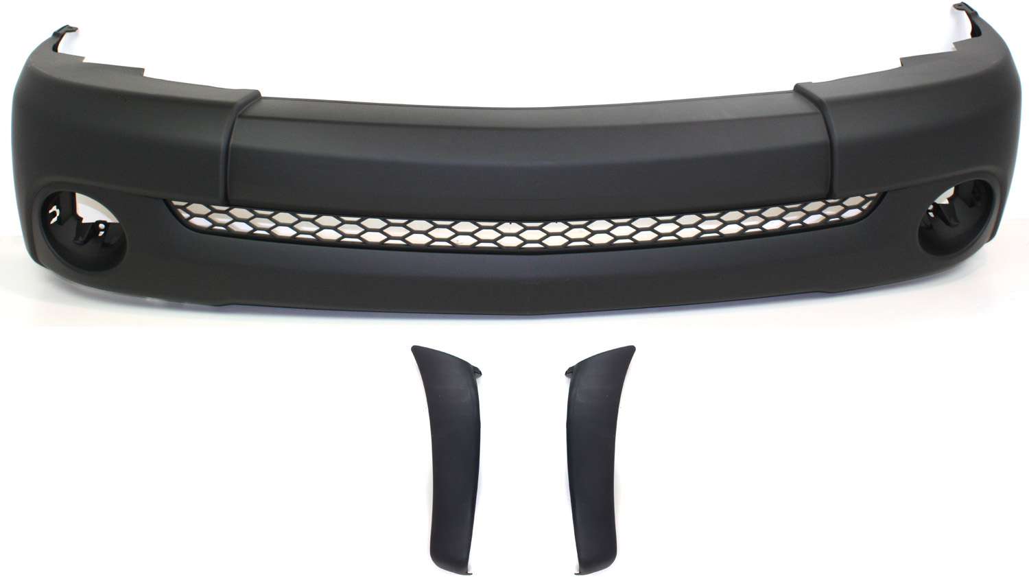 AM TUNDRA 03-06 FRONT BUMPER COVER 3 pc Kit Primed Plastic Base Model Regular Cab with Bumper Ends SKU KIT 110217-09 Partslink TO1000254 TO1004172 TO1005172 OEM 521190C050-521130C901-521120C9