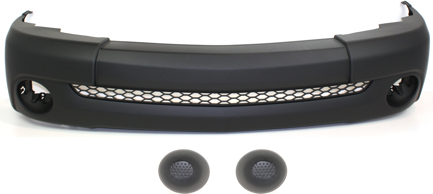AM TUNDRA 03-06 FRONT BUMPER COVER 3 pc Kit Primed Plastic Base Model Regular Cab with Fog Light Covers SKU KIT 110217-17 Partslink TO1000254 TO2598106 TO2599106 OEM 521190C050-521280C030-521270C0
