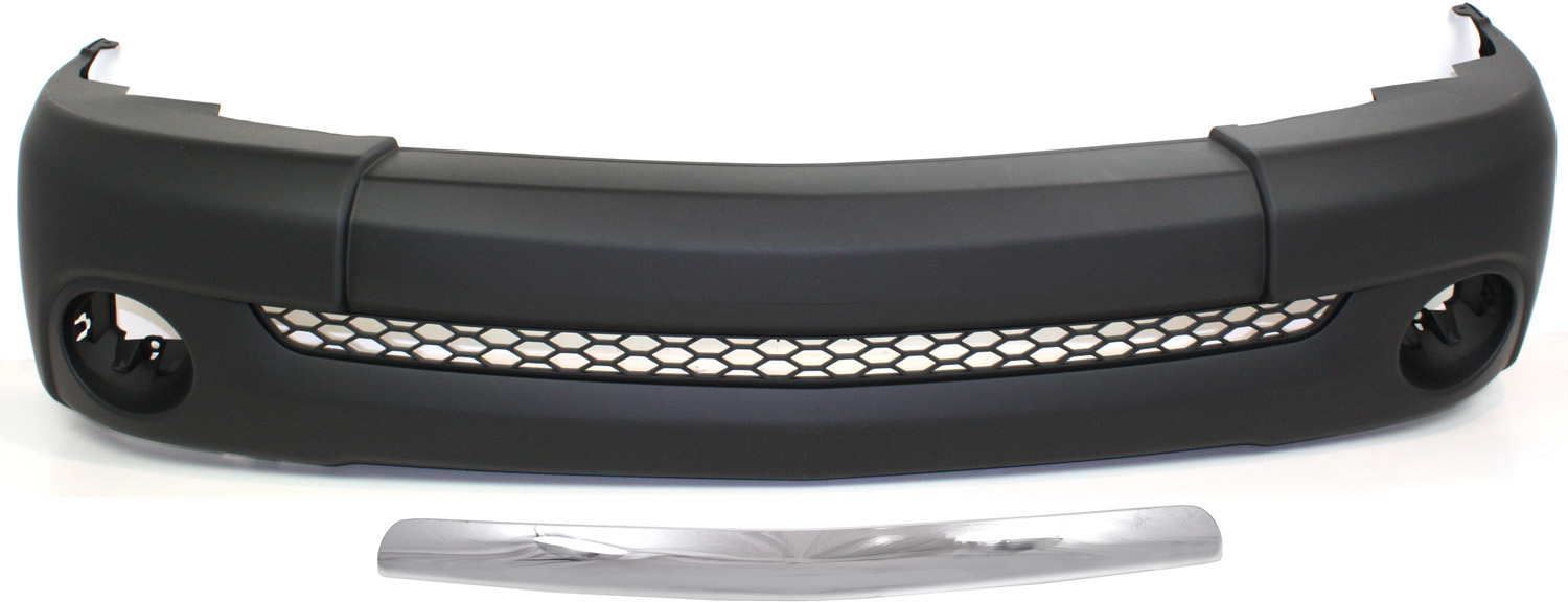 AM TUNDRA 03-06 FRONT BUMPER COVER 2 pc Kit Primed Plastic Base Model Regular Cab with Bumper Trims SKU KIT 110217-31 Partslink TO1000254 TO1044109 OEM 521190C050-527010C010