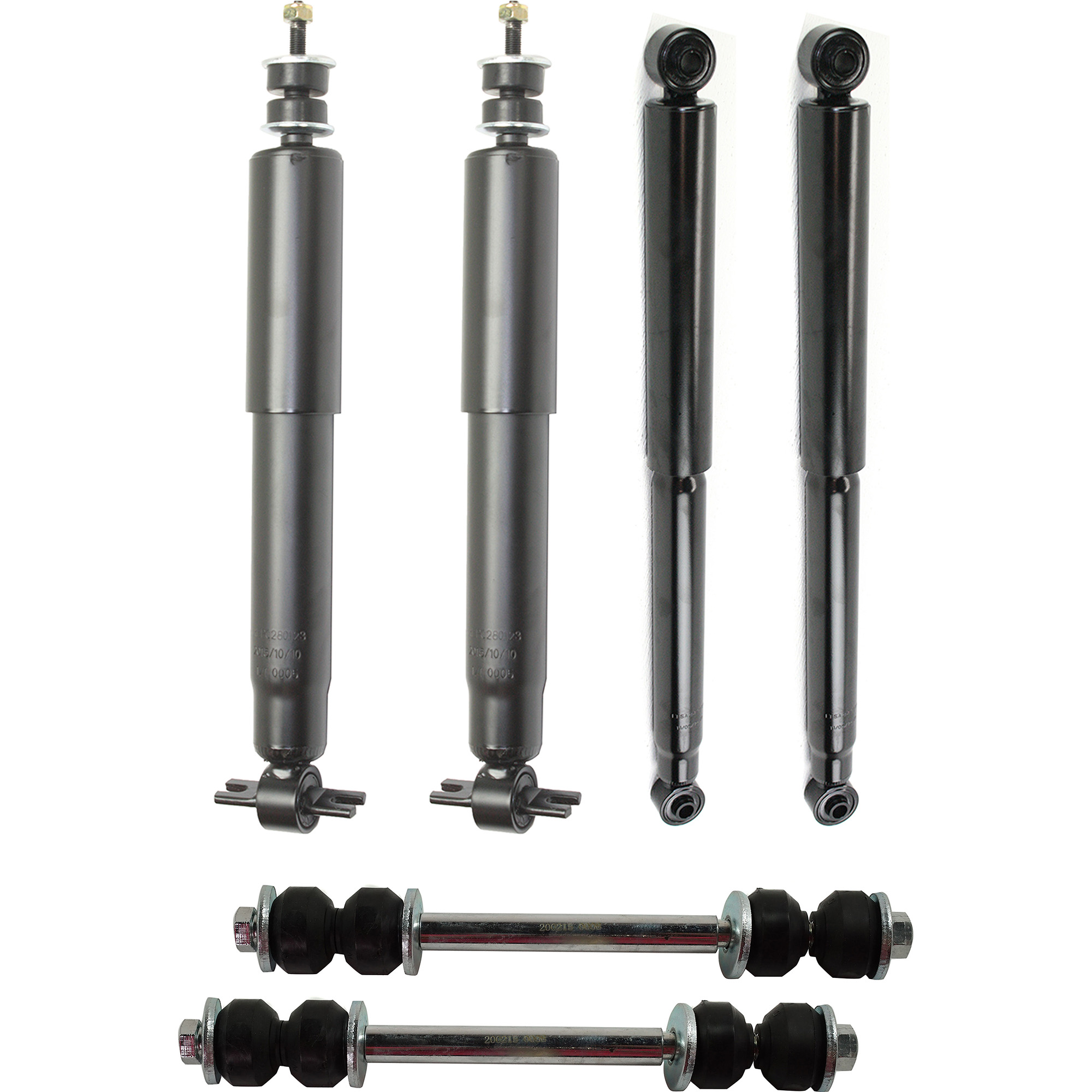 AM SILVERADO 1500-04-06 SIERRA 1500 CLASSIC 07-07 SUSPENSION KIT RH AND LH 6 pc kit with Loaded Struts and Sway Bar Link SKU KIT 110223-04 OEM 52855791AC 52853460AE 37149 G6
