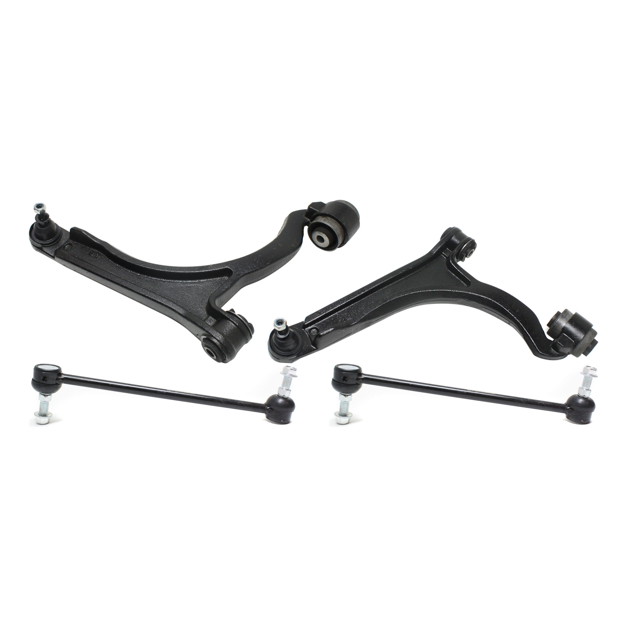 AM PACIFICA 04-08 FRONT CONTROL ARM KIT RH AND LH Lower w ball joint s 4 pc Kit with Sway Bar Link SKU KIT 110615-18 OEM 4743477AI 4743476AI 18189-6870