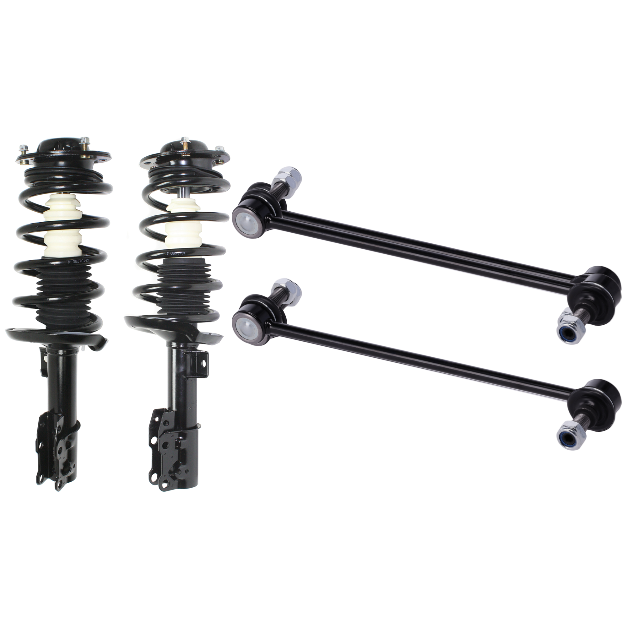 AM AURA 07-09 G6-05-09 MALIBU 04-09 FRONT SUSPENSION KIT 4 pc Kit with Loaded Struts and Sway Bar Links SKU KIT 110615-21 OEM 10363555-10363556-19152953-158