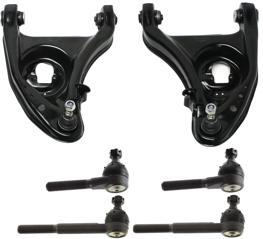 AM GRAND MARQUIS 80-02 TOWN CAR 81-02 FRONT CONTROL ARM KIT RH AND LH Lower 6 pc kit with Tie Rod Ends SKU KIT 110718-13 OEM XW1Z3079BA XW1Z3079CA E0AZ3079