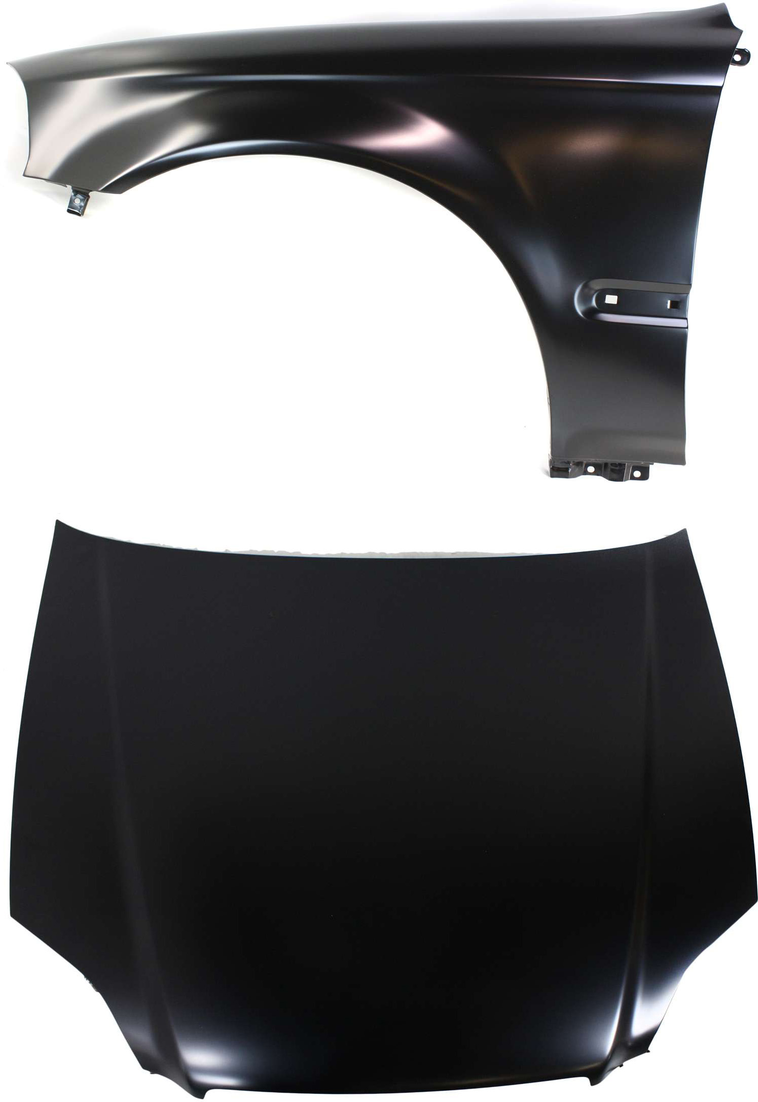 AM CIVIC 96-98 HOOD 2 pc Kit with Fender SKU KIT 110916-09 Partslink HO1230120 HO1240143 OEM 60100S04010ZZ 60261S04A00ZZ