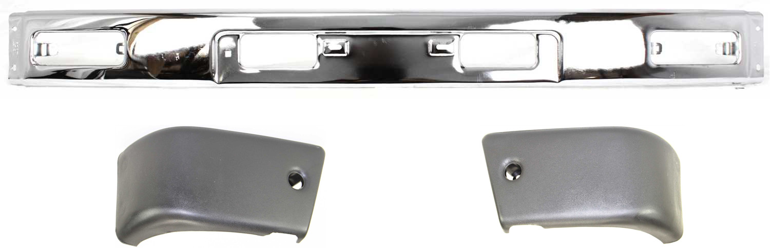 AM 4RUNNER PICKUP 84-87 FRONT BUMPER 3 pc kit with Bumper Ends SKU KIT 110916-43 Partslink TO1002118 TO1004157 TO1005116 OEM 5211189146-5210389106-52102891