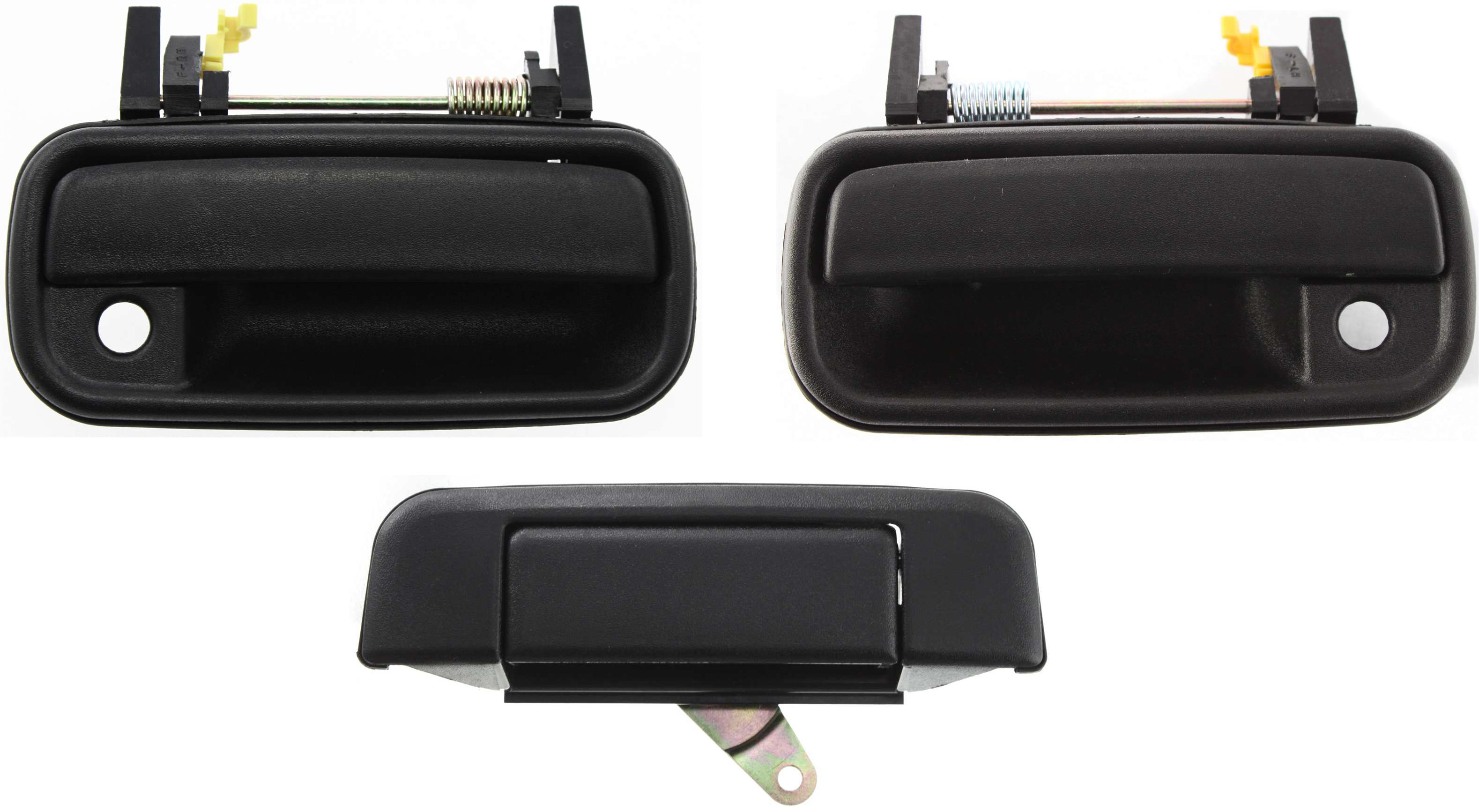 AM PICKUP 89-95 FRONT EXTERIOR DOOR HANDLE RH AND LH 3 pc kit with Tailgate Handle SKU KIT 110916-47 Partslink TO1311105 TO1310105 TO1915101 OEM 6921089110-6922089110-69090891