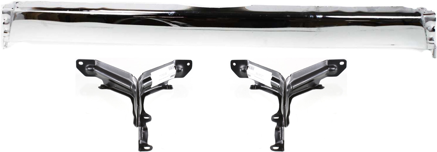 AM 4RUNNER 96-98 STEP BUMPER FACE BAR AND PAD 3 pc Kit w o Pad w Pad Provision w Mounting Bracket Steel Chrome SKU KIT 110916-48 Partslink TO1102219 TO1166104 TO1167104 OEM 5210535130-5201635010-52015350