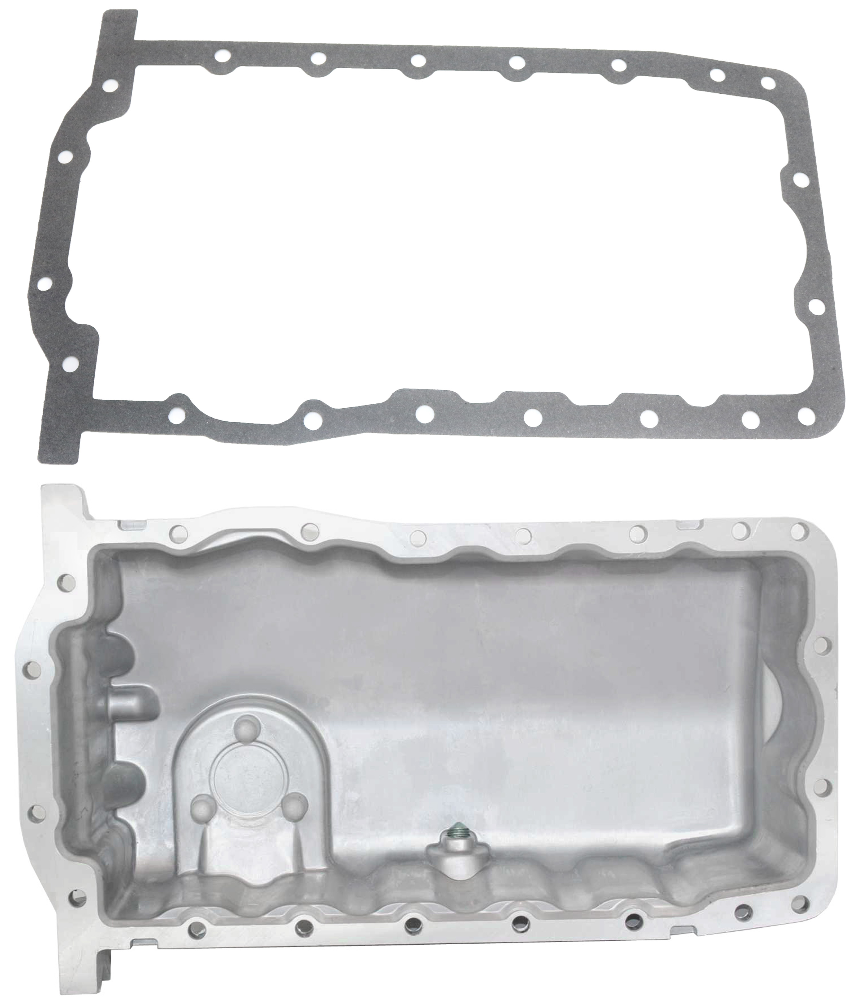 AM BEETLE 98-03 JETTA 99-05 OIL PAN 2 pc kit with Oil Pan Gasket SKU KIT 110917-14 OEM 038103601NA 16783-101033001-03