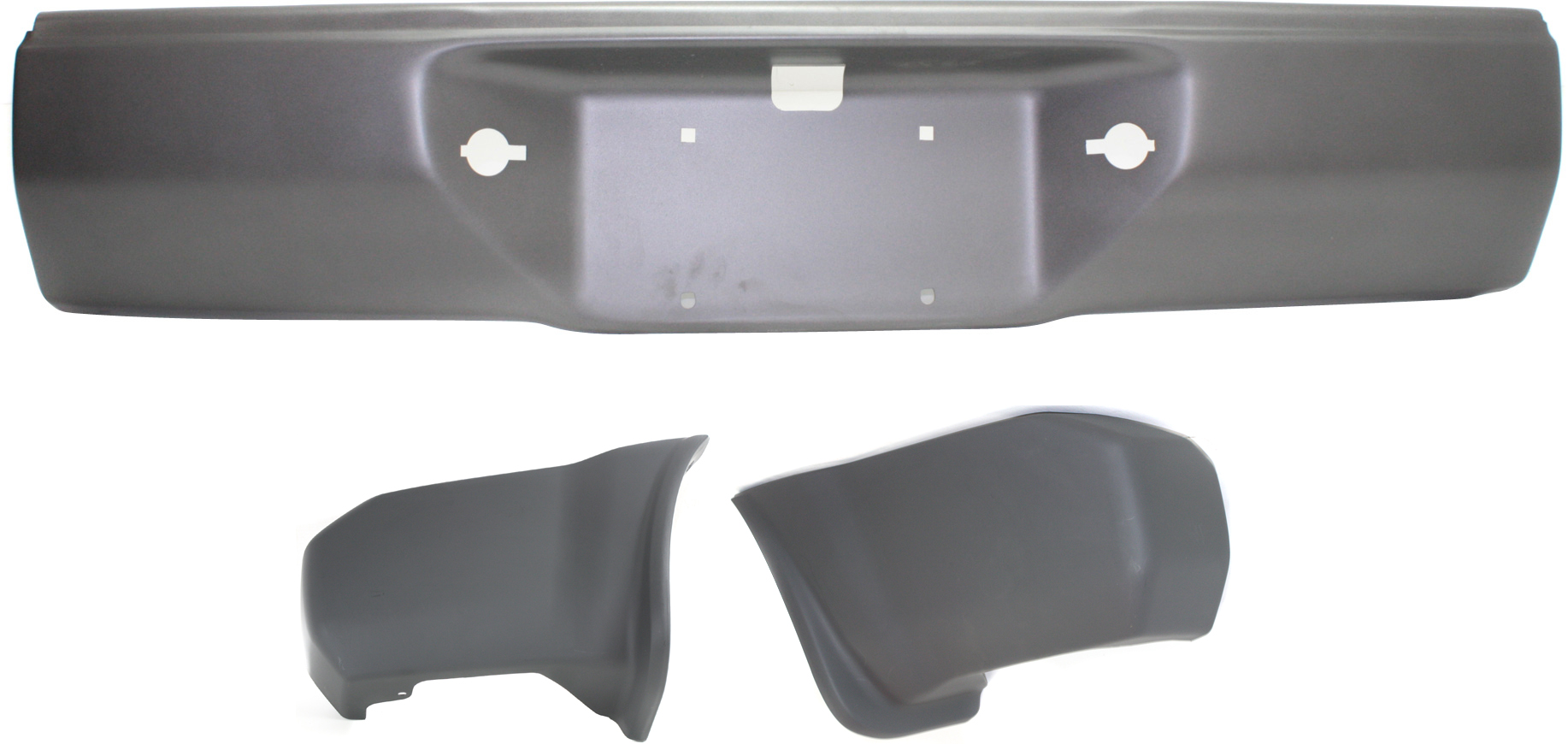 AM XTERRA 00-04 REAR BUMPER 3 pc kit with Bumper Ends SKU KIT 111016-16 Partslink NI1102137 NI1104114 NI1105114 OEM H50107Z020 H50257Z000 H50247Z0