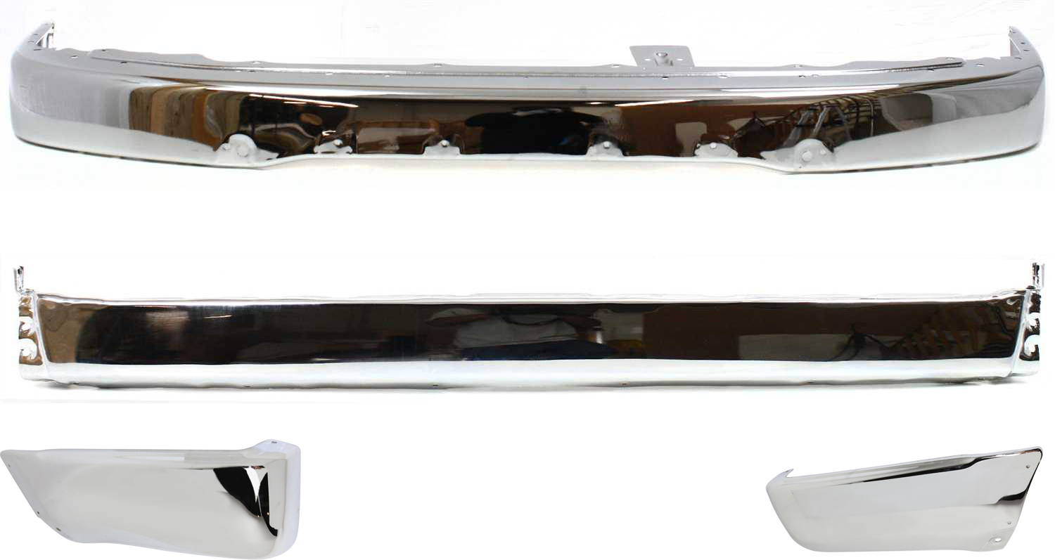 AM 4RUNNER 99-02 FRONT AND REAR BUMPER 4 pc kit with Step Bumper and Bumper Ends SKU KIT 111016-29 Partslink TO1002168 TO1104103 TO1105103 TO1102228 OEM 5210135660-5210735071-52106350