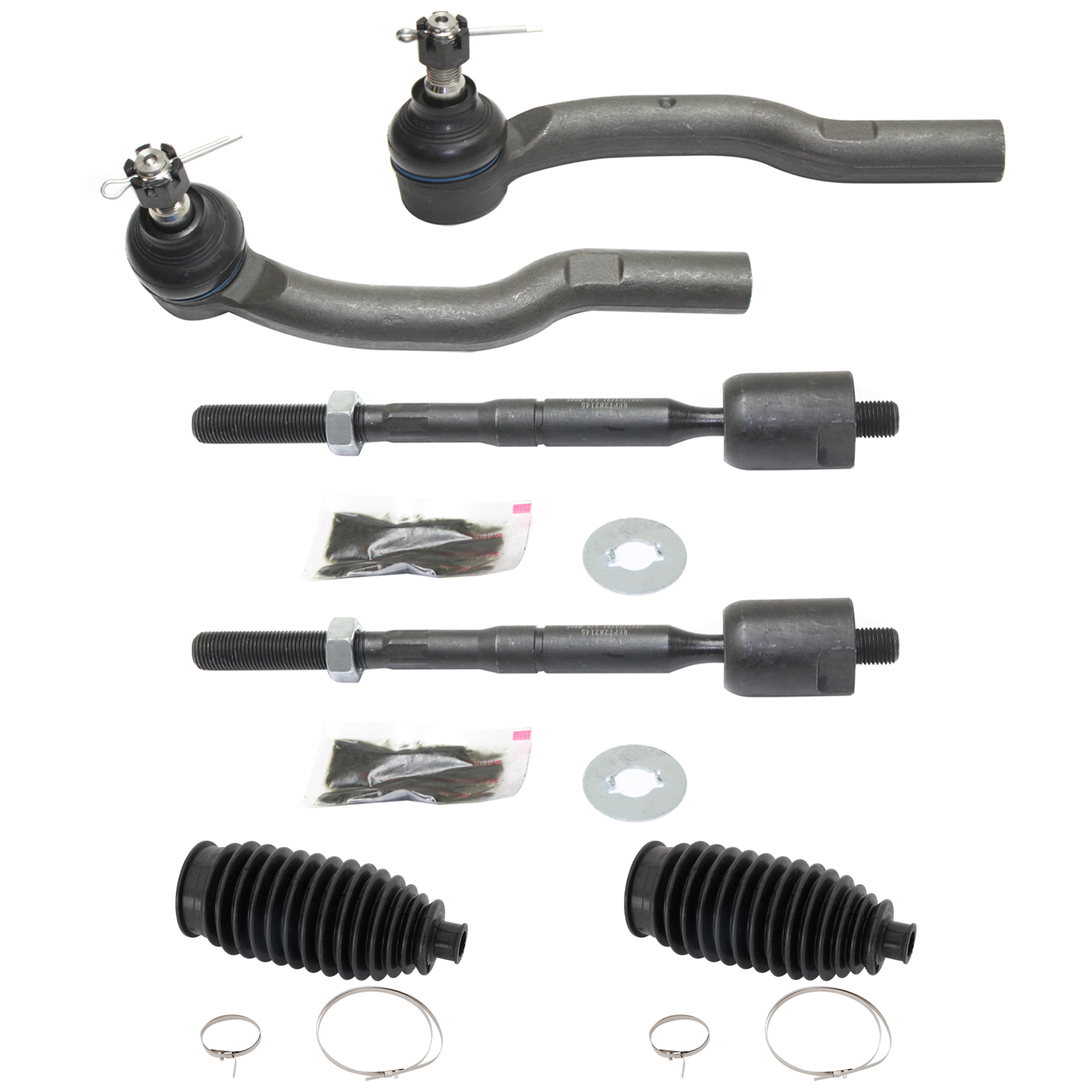 AM ES350-07-12 CAMRY 07-11 FRONT SUSPENSION KIT RH AND LH 6 pc kit with Steering Rack Boots and Tie Rod Ends SKU KIT 111022-08 OEM 455-350-606-010-155-000-000-000-000