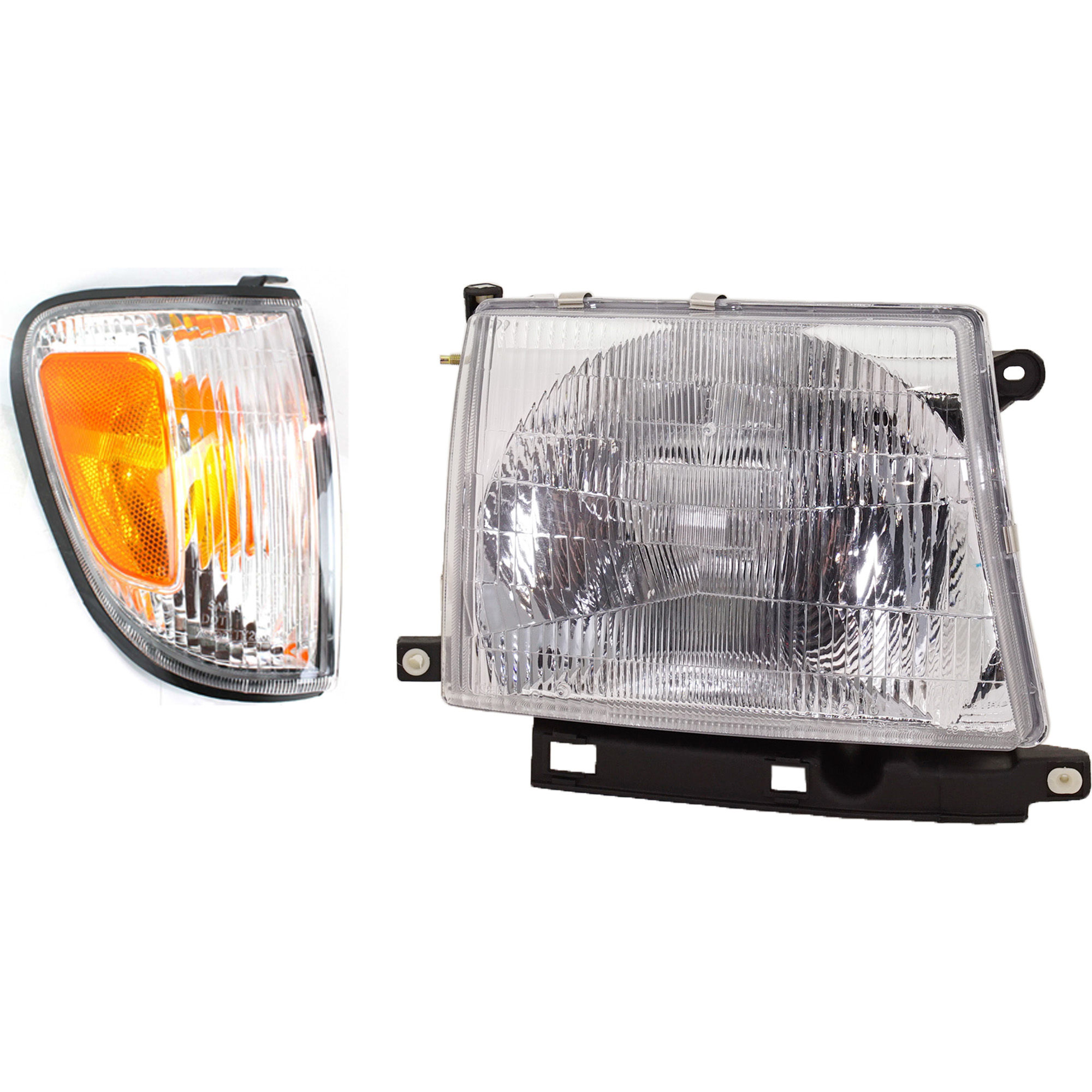 AM TACOMA 98-00 HEAD LAMP RH with Bulb 2 pc Kit with Corner Light SKU KIT 111116-02 Partslink TO2503120 TO2521154 OEM 8111004090-8161004060
