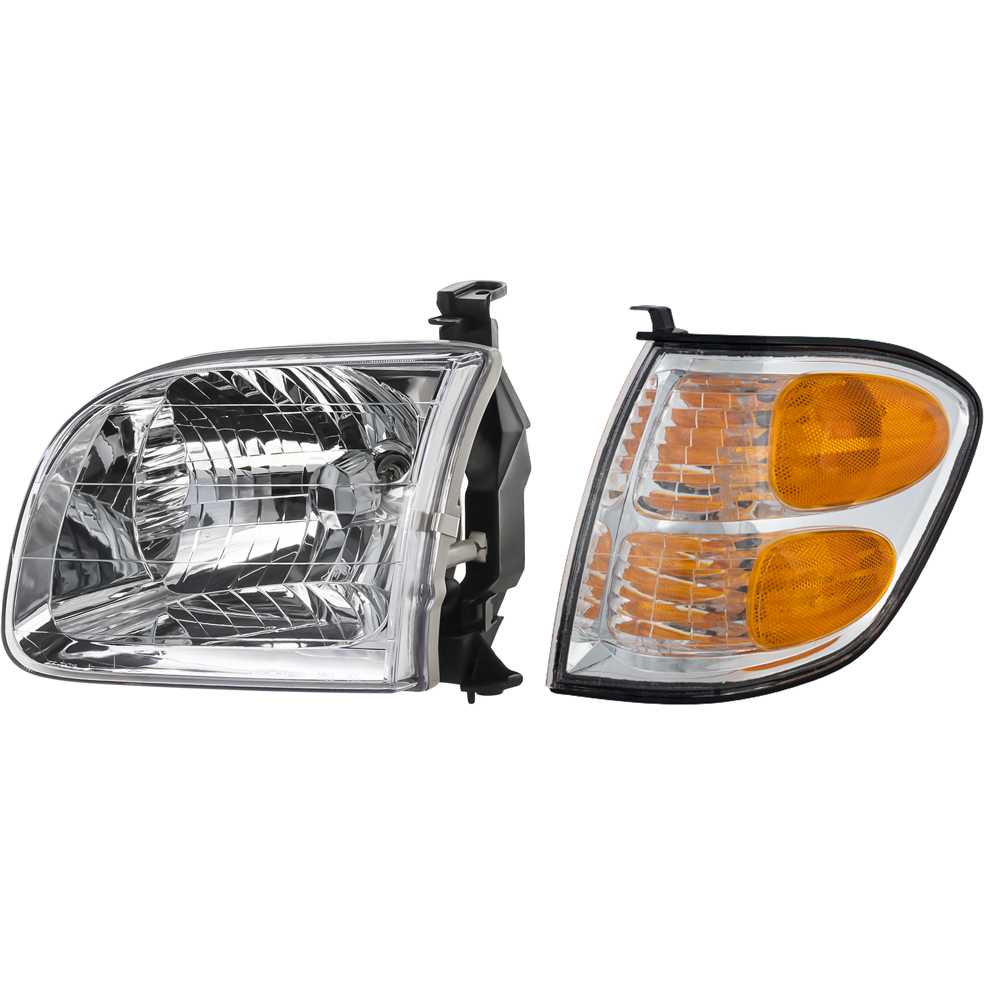 AM SEQUOIA 01-04 TUNDRA 04-04 SIGNAL LAMP LH 2 pc kit Headlight and Turn Signal Light SKU KIT 111116-13 Partslink TO2530143 TO2502144 OEM 815200C020-811500C020