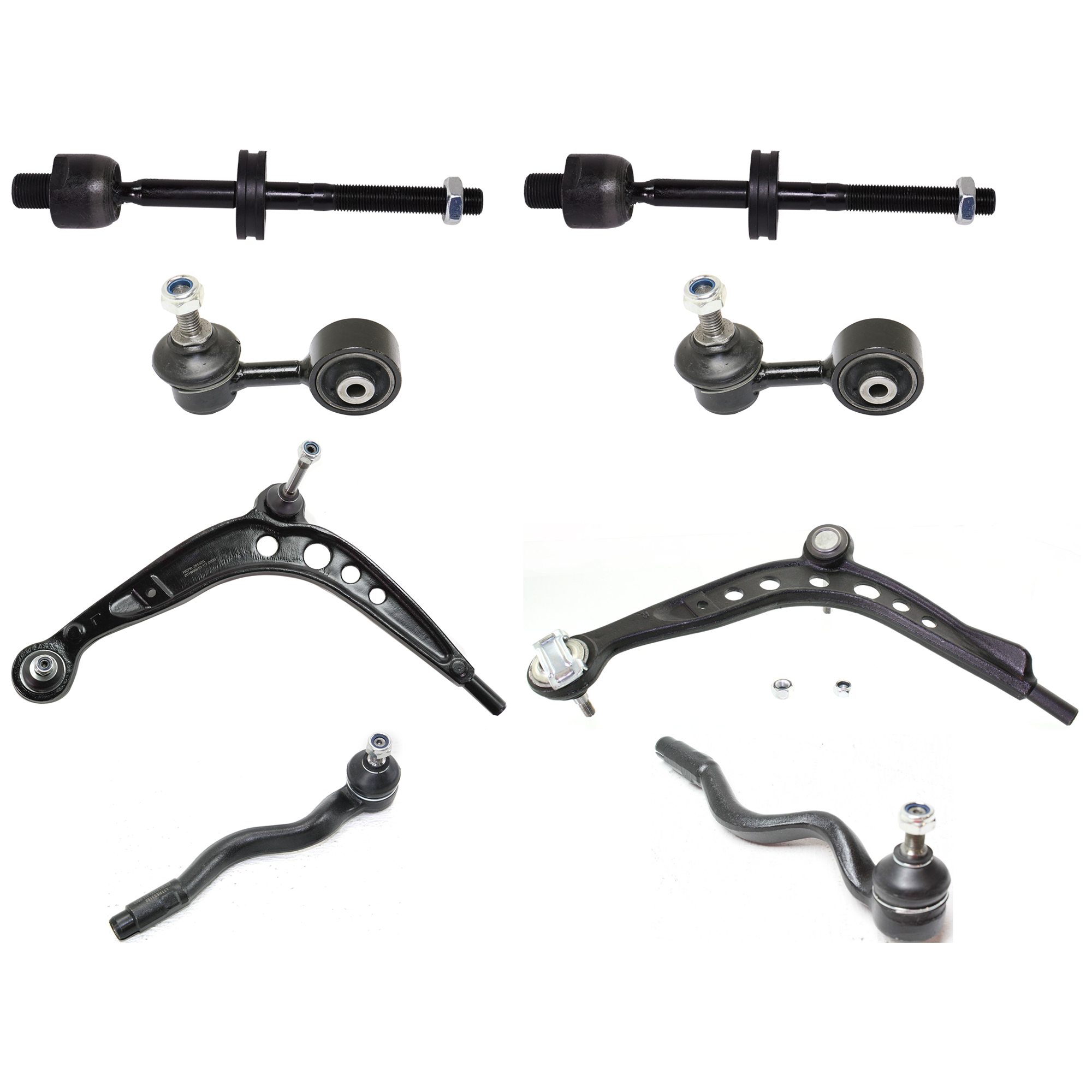 AM 3 SERIES 92-02 FRONT SUSPENSION KIT RH AND LH 8 pc kit with Control Arms Sway Bar Links and Tie Rod Ends SKU KIT 111122-03 OEM 3-112-113-653-031-120-000-000-000-000