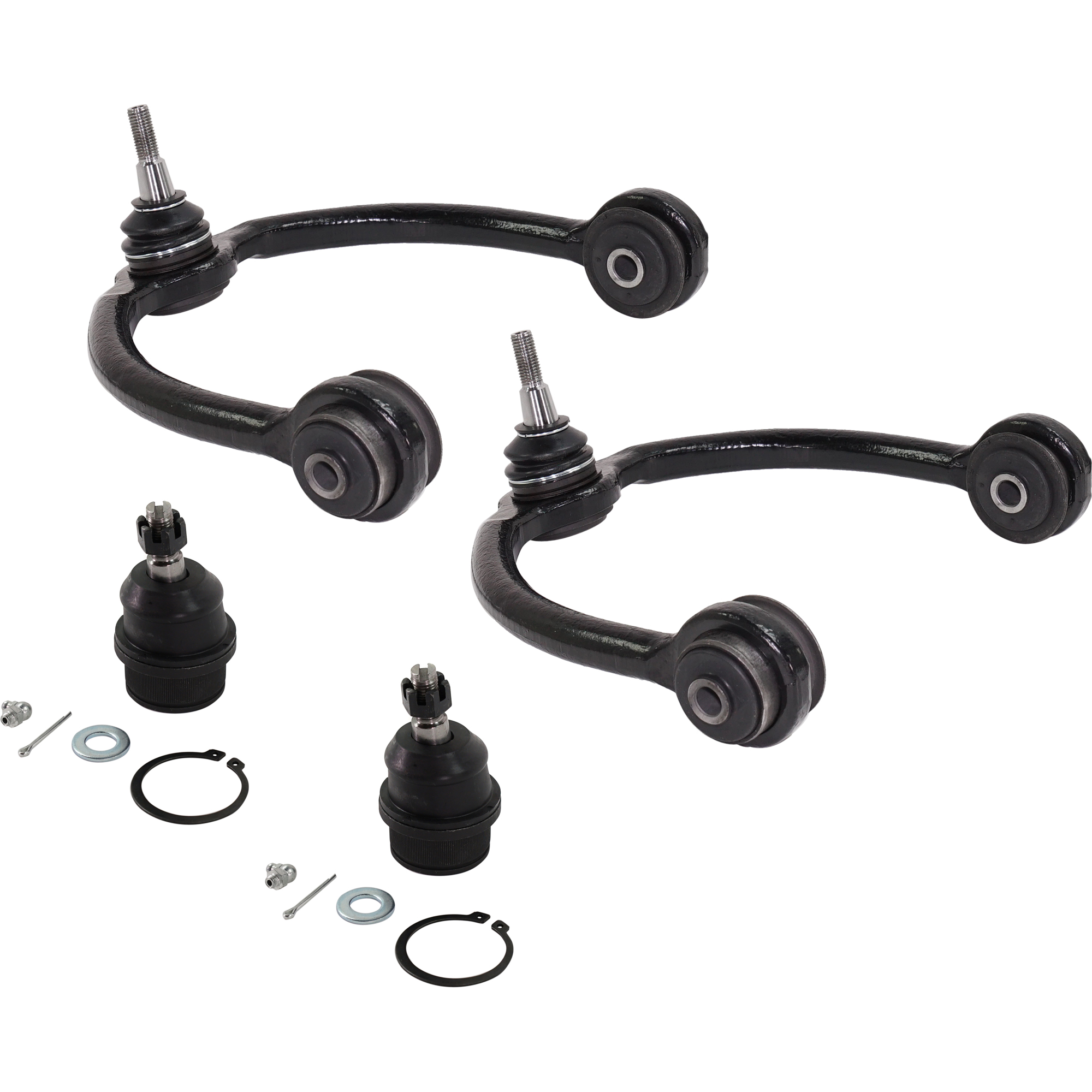AM COMMANDER GRAND CHEROKEE 07-10 FRONT CONTROL ARM KIT RH AND LH Upper w ball joint s 4 pc Kit with Ball Joint SKU KIT 111215-15 OEM 2601627-5051390-10480629-45D24