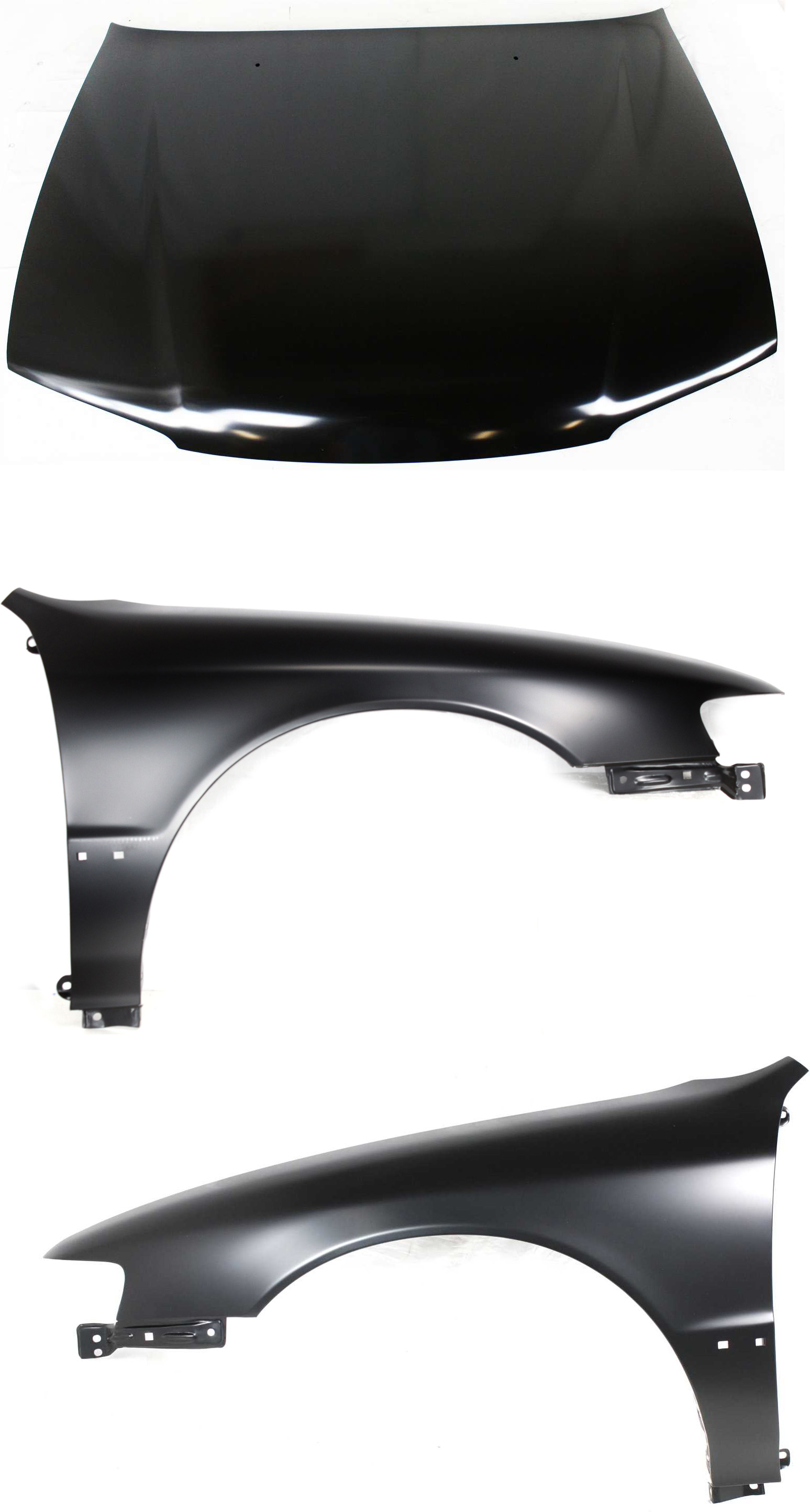AM ACCORD 96-97 HOOD 3 pc Kit with Fenders SKU KIT 111216-84 Partslink HO1230126 HO1240122 HO1241122 OEM 60100SV4508ZZ 60261SV4508ZZ 60