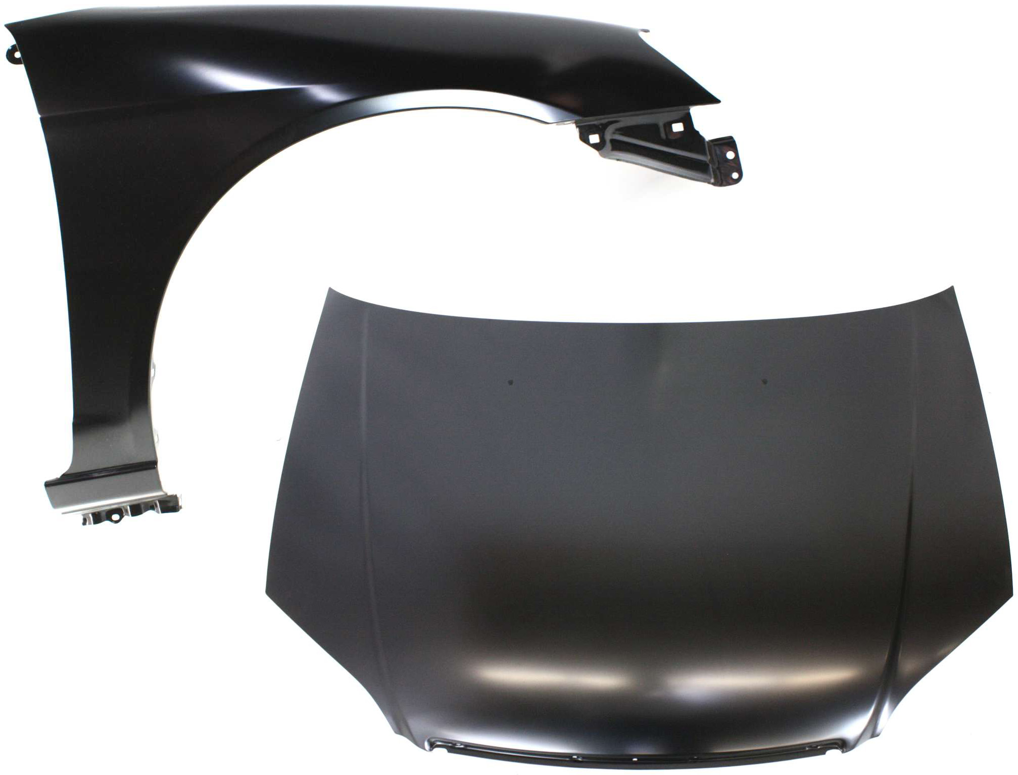 AM CIVIC 01-03 HOOD 2 pc Kit with Fender SKU KIT 111316-39 Partslink HO1230134 HO1241153 OEM 60100S5DA90ZZ 60211S5DA90ZZ