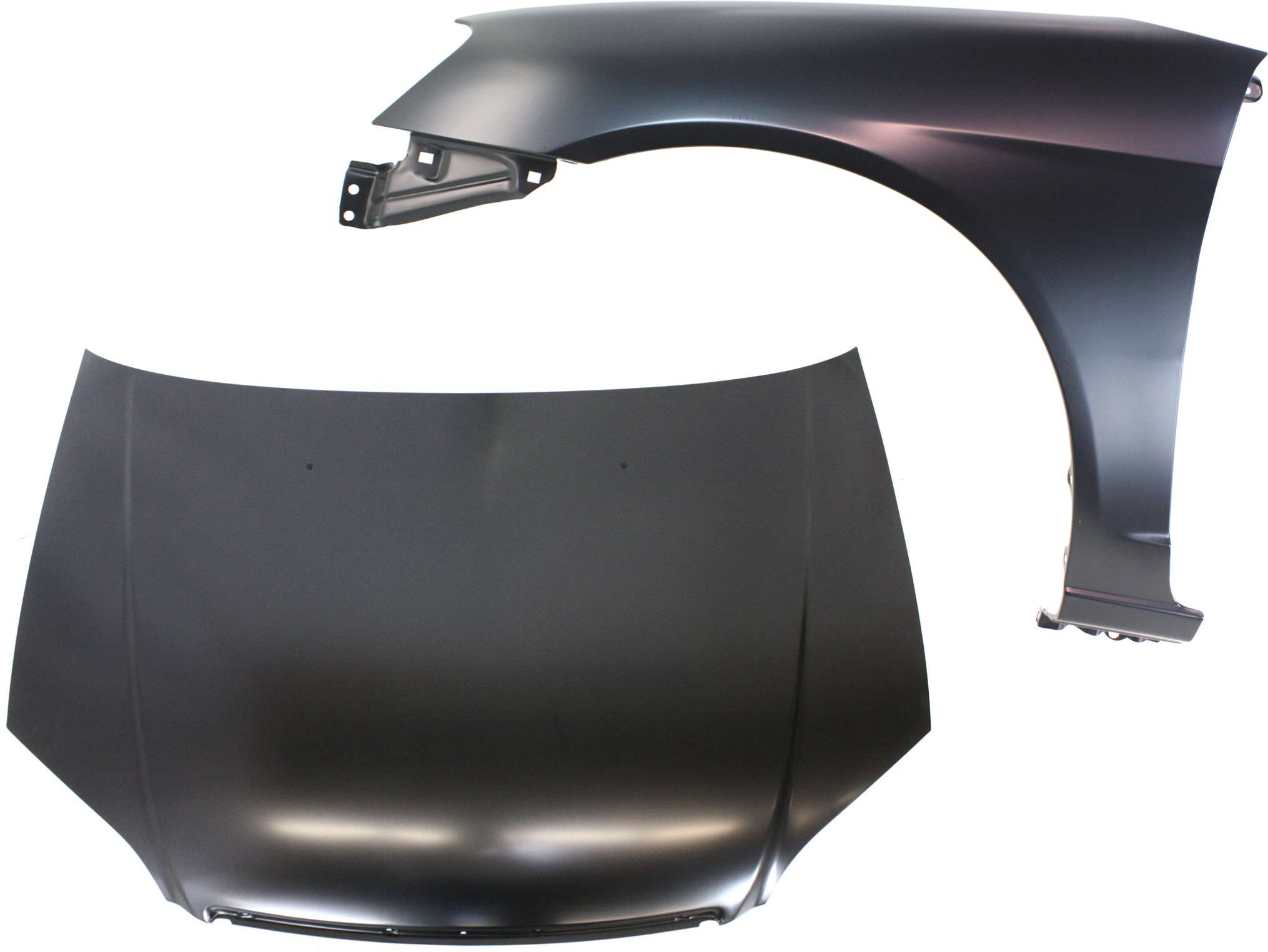 AM CIVIC 01-03 HOOD 2 pc Kit with Fender SKU KIT 111316-41 Partslink HO1230134 HO1240153 OEM 60100S5DA90ZZ 60261S5DA90ZZ