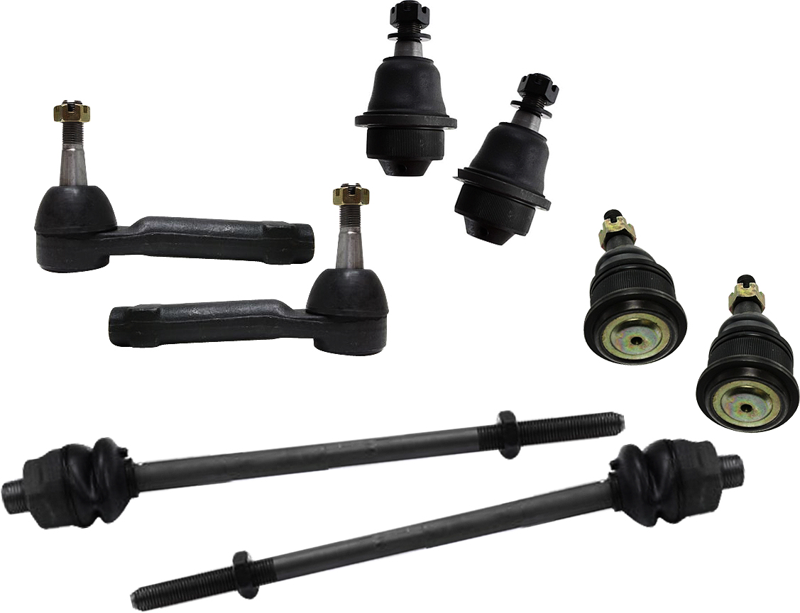 AM SIERRA SILVERADO 2500-99-00 FRONT TIE ROD RH AND LH Inner and Outer 8 pc Kit 4WD with Ball Joints SKU KIT 111516-03 OEM 2693122-4011785-4012354-124