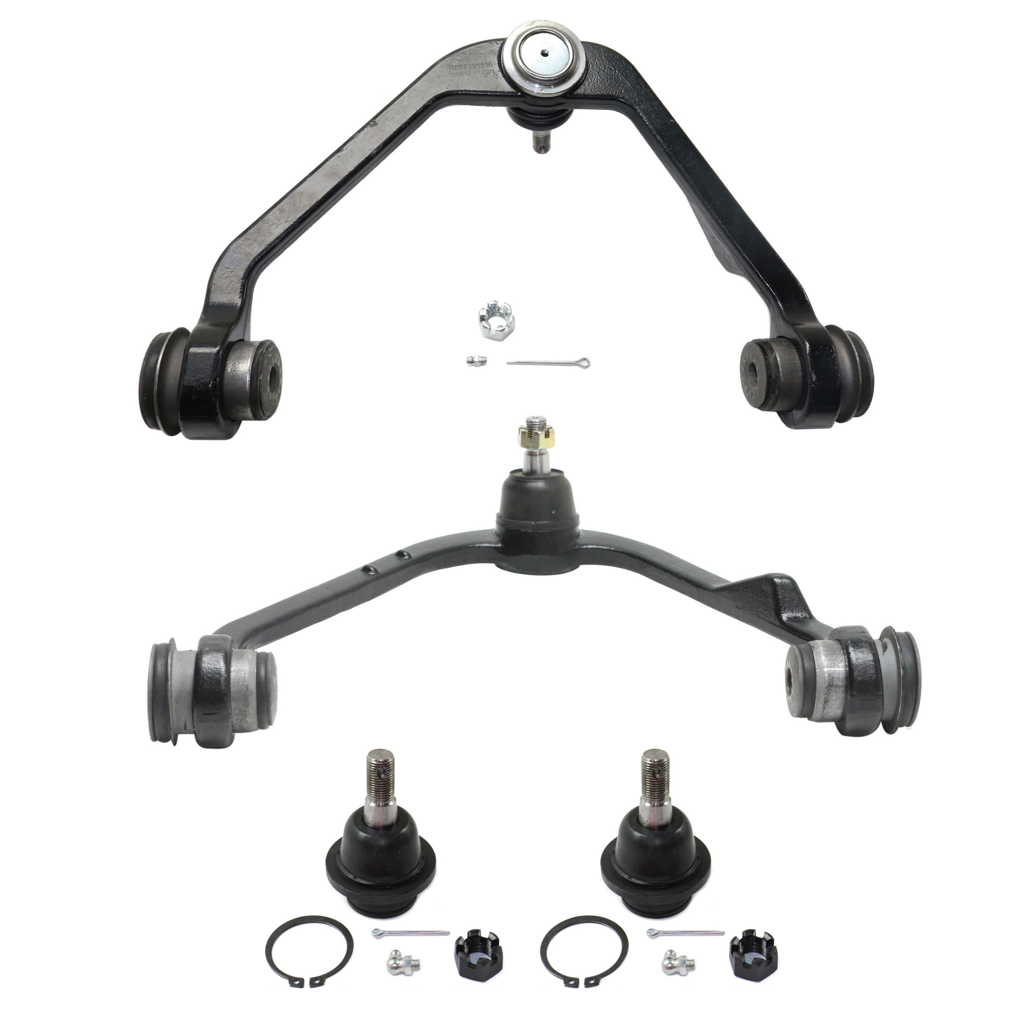 AM F SERIES PICKUP 97-04 HERITAGE 04-04 FRONT CONTROL ARM KIT RH AND LH Upper w ball joint s 4 pc Kit with Ball Joint SKU KIT 111516-05 OEM 104222-285019-1016769-2601460