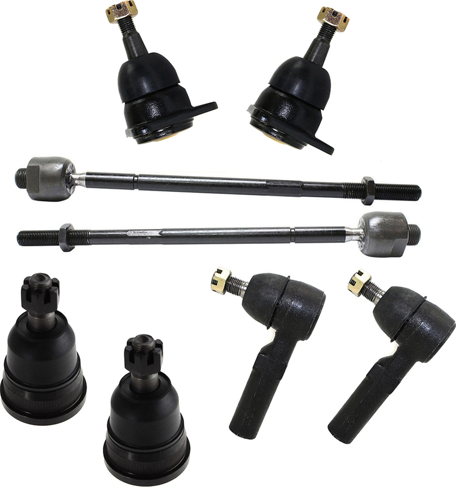AM CAMARO FIREBIRD 93-02 FRONT TIE ROD RH AND LH Inner and Outer 8 pc kit with Ball Joints SKU KIT 111516-10 OEM 382504-382509-2695140-2695148