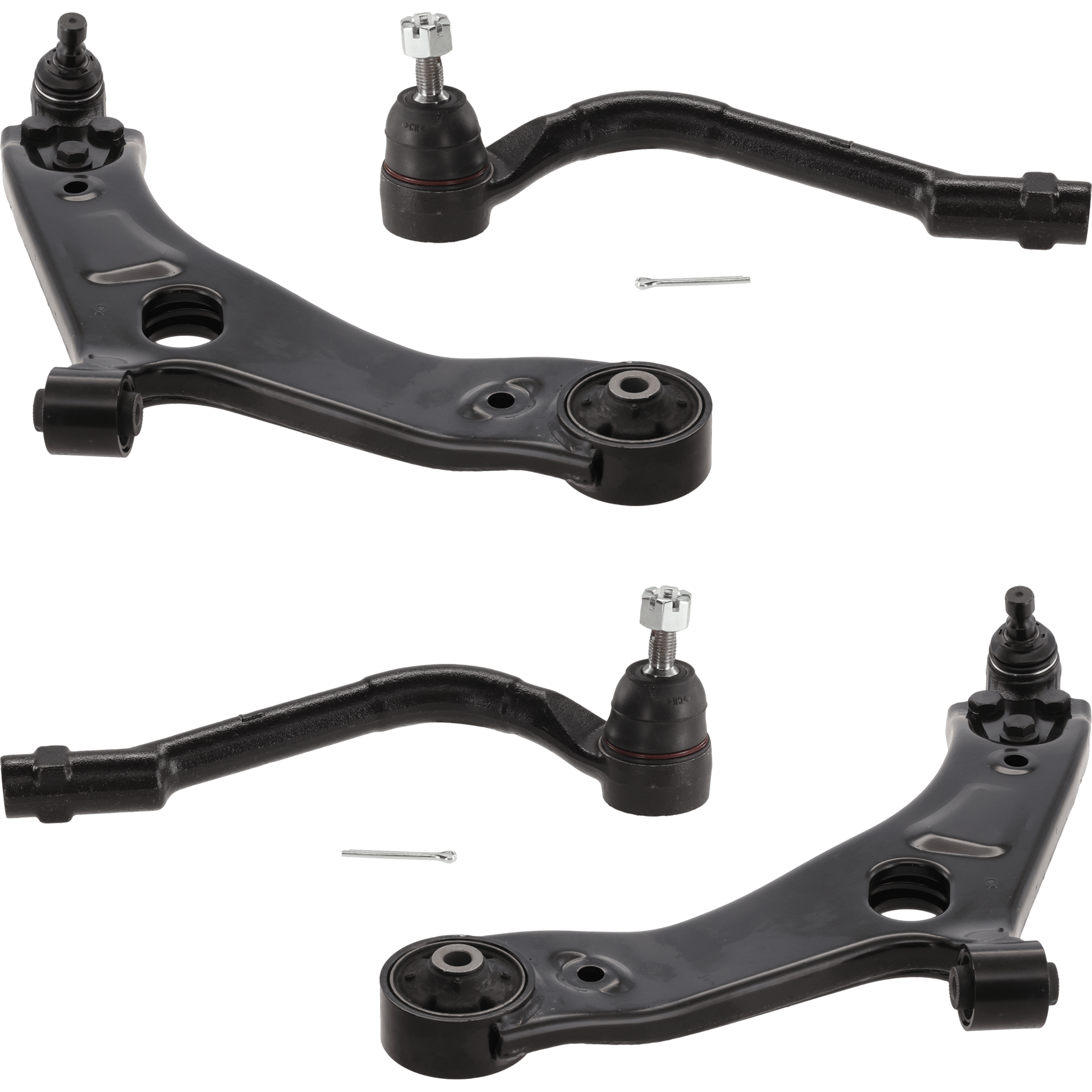 AM SPORTAGE 11-16 TUCSON 10-15 FRONT CONTROL ARM KIT RH AND LH Lower w ball joint s 4 pc Kit with Tie Rod End SKU KIT 111517-01 OEM 545002S000-545002S100-545012S0